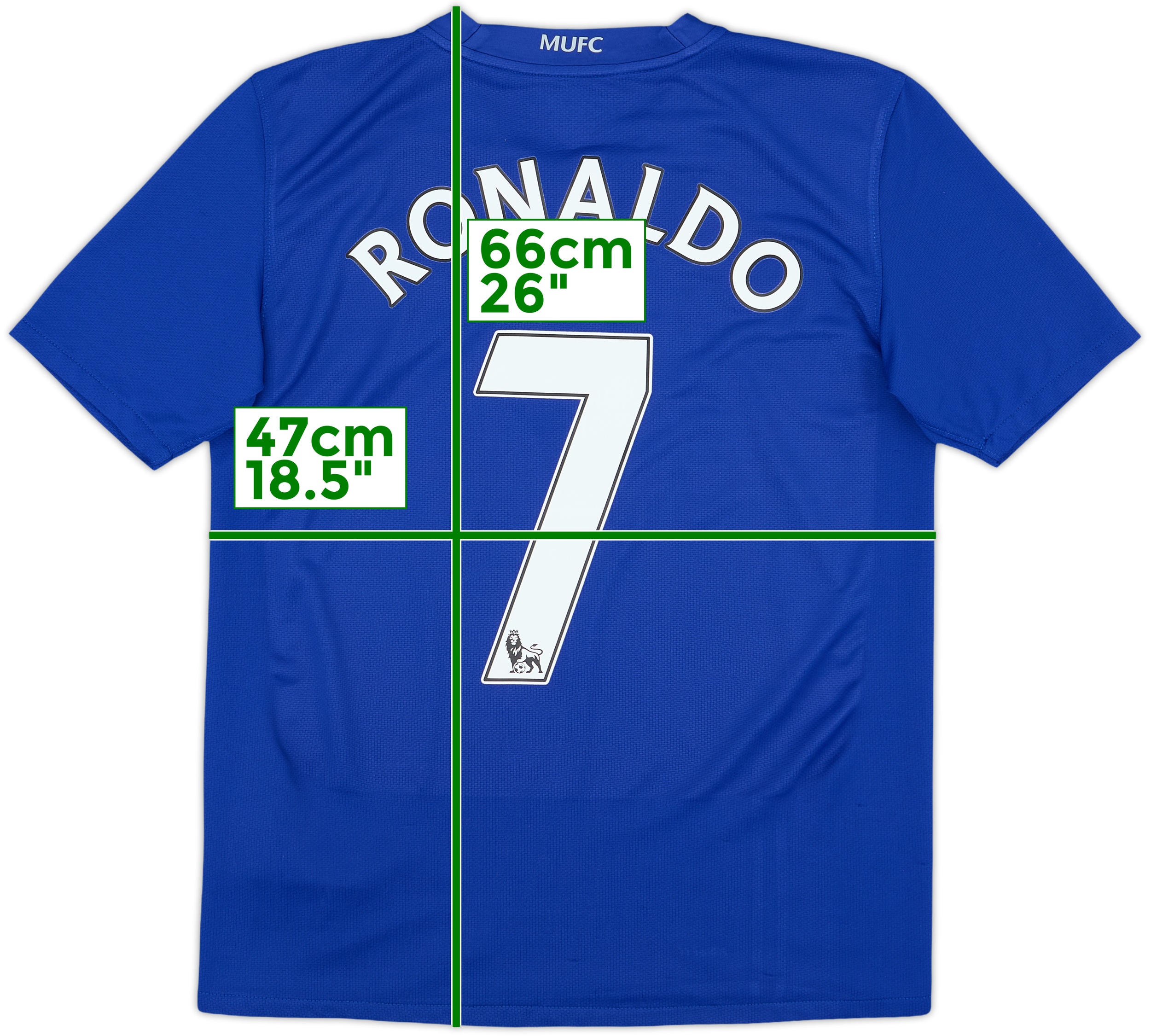 2008-09 Manchester United Third Shirt Ronaldo #7 - 7/10