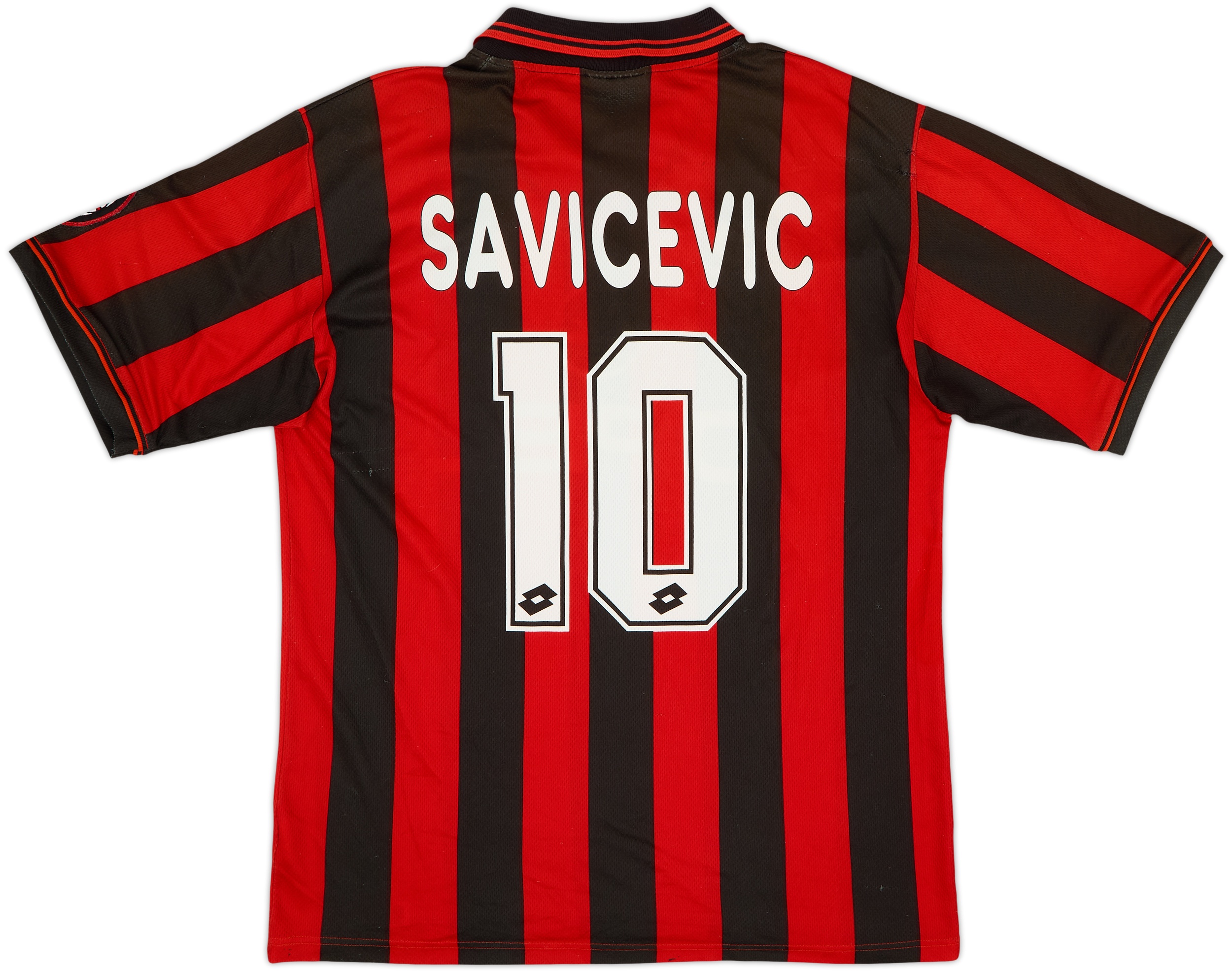 1996-97 AC Milan Home Shirt Savicevic #10 - 7/10 - (L)