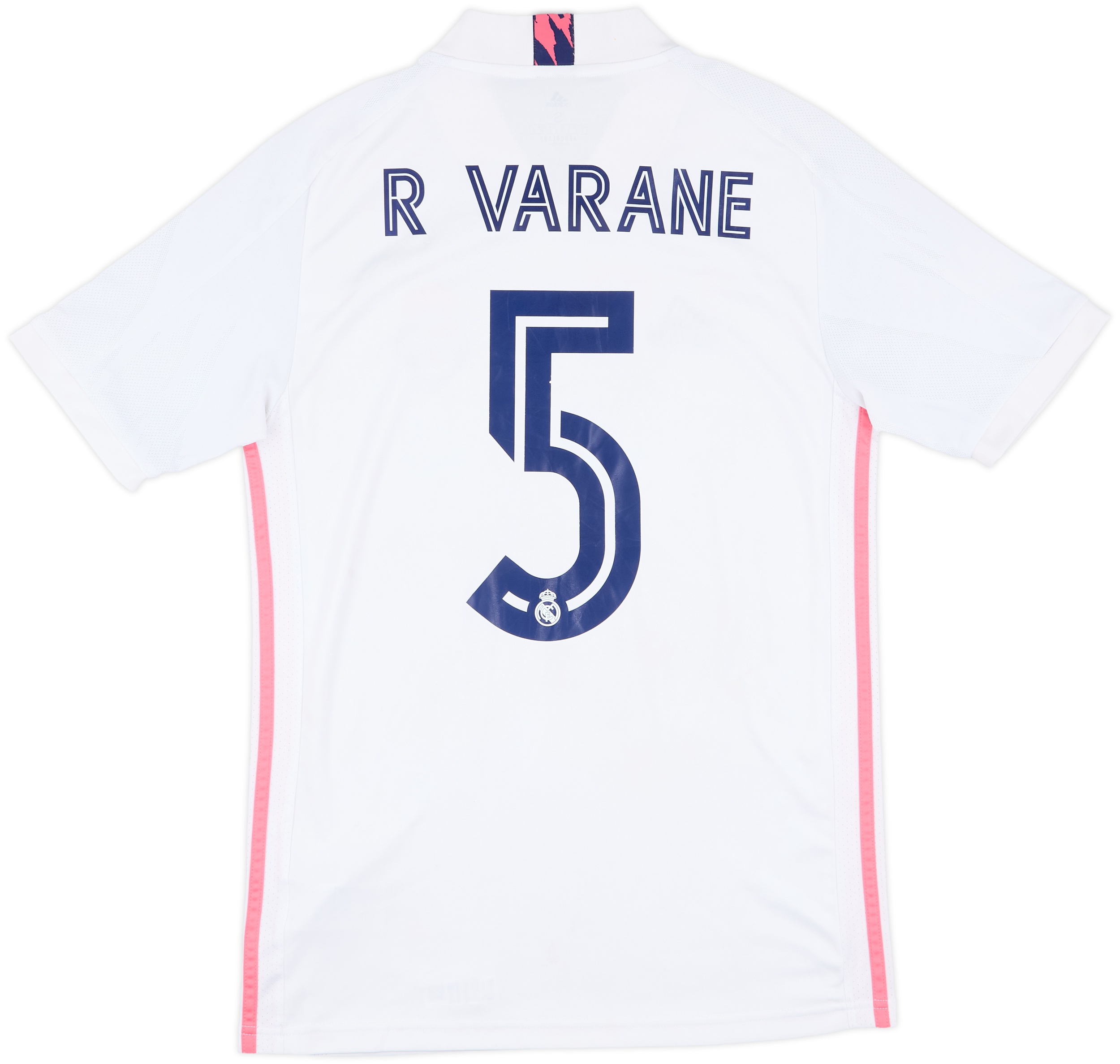 2020-21 Real Madrid Home Shirt R Varane #5 - 6/10 - (S)