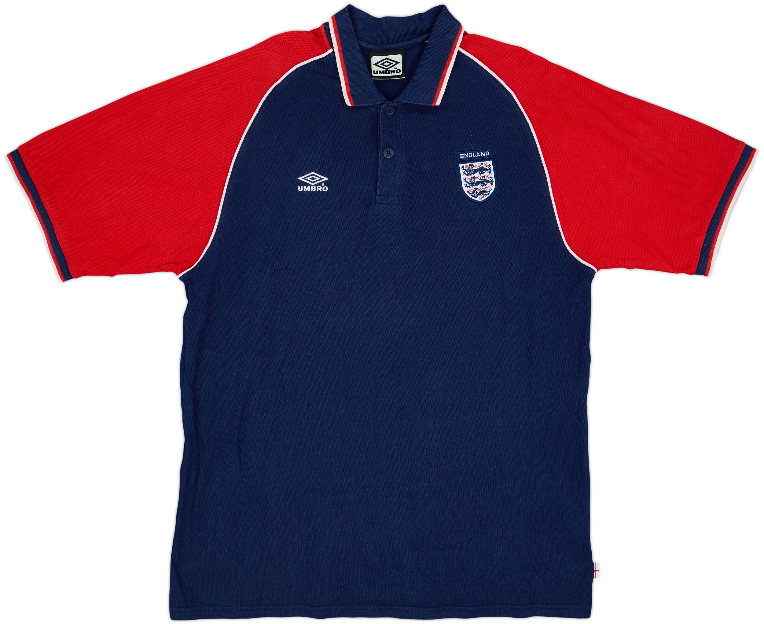 ウェア 00s UMBRO ENGLAND Polo Shirt Descente UK 2000-02 England Umbro Polo Shirt - 8/10 - (XL)