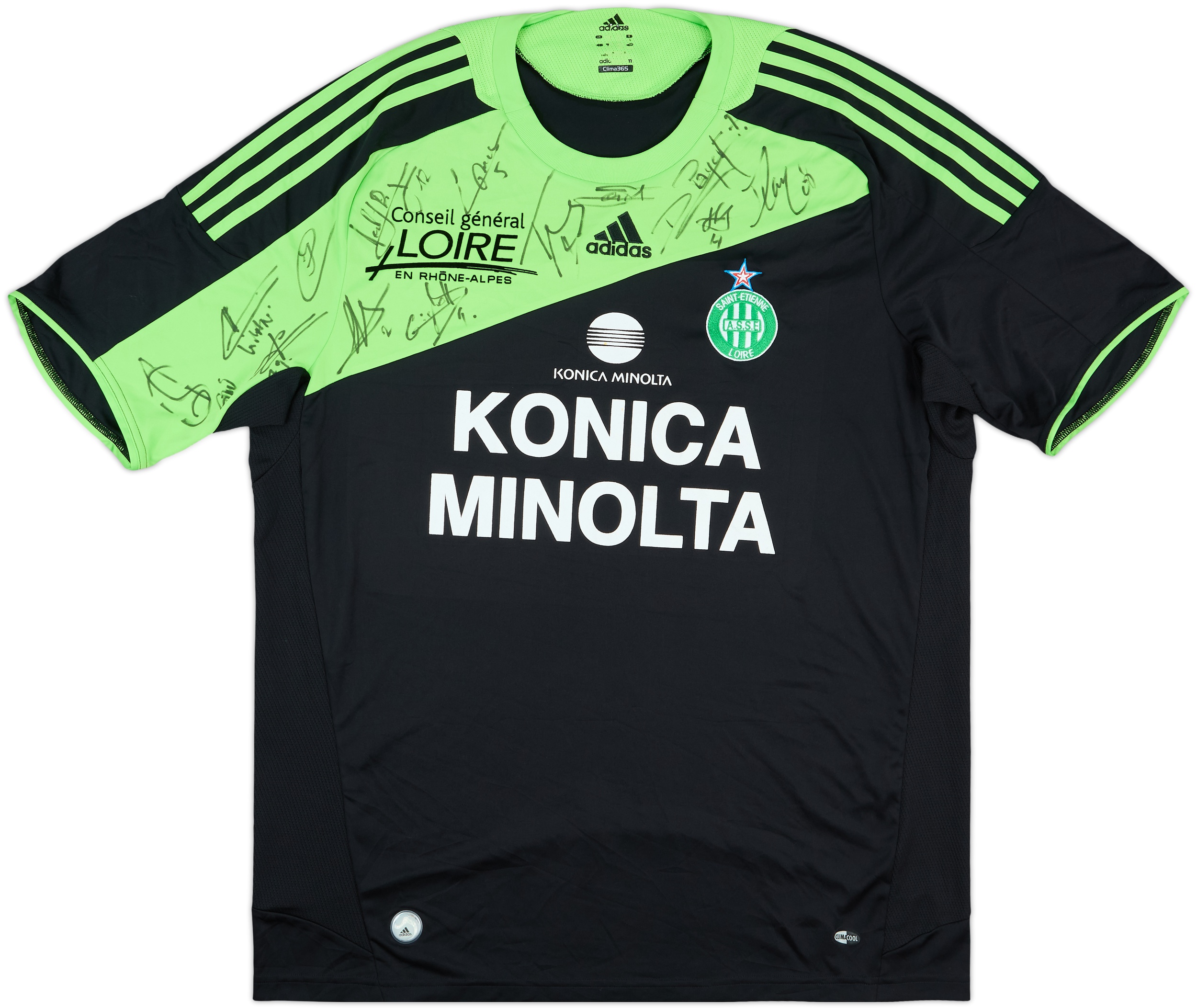 2008-09 Saint Etienne Squad Signed Away Shirt - 8/10 - (XL)