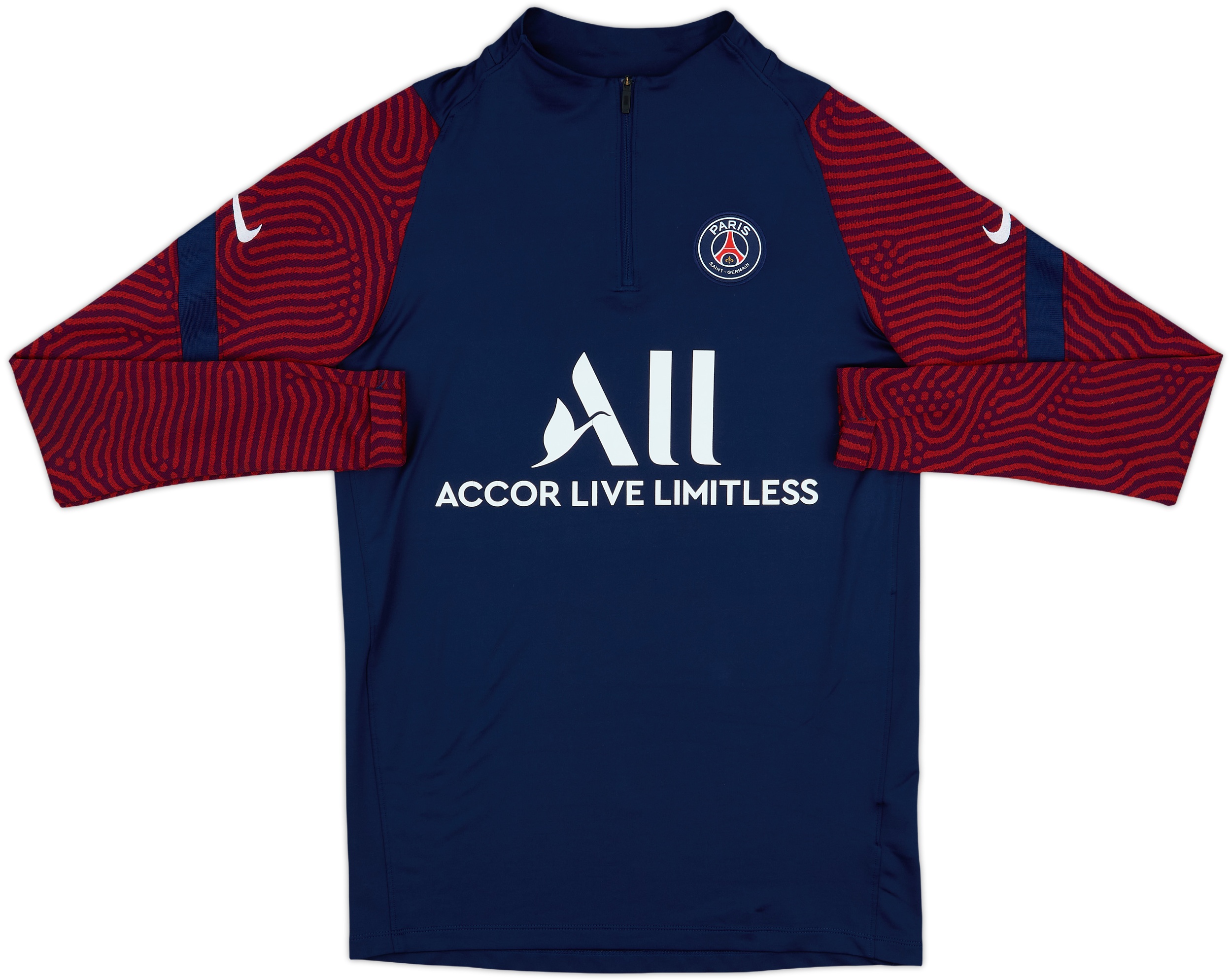 日本未発売Nike MLB Paris Saint-Germain 2020-21 Paris Saint-Germain Nike 1/4 Zip Training Top - 8/10 - (S)