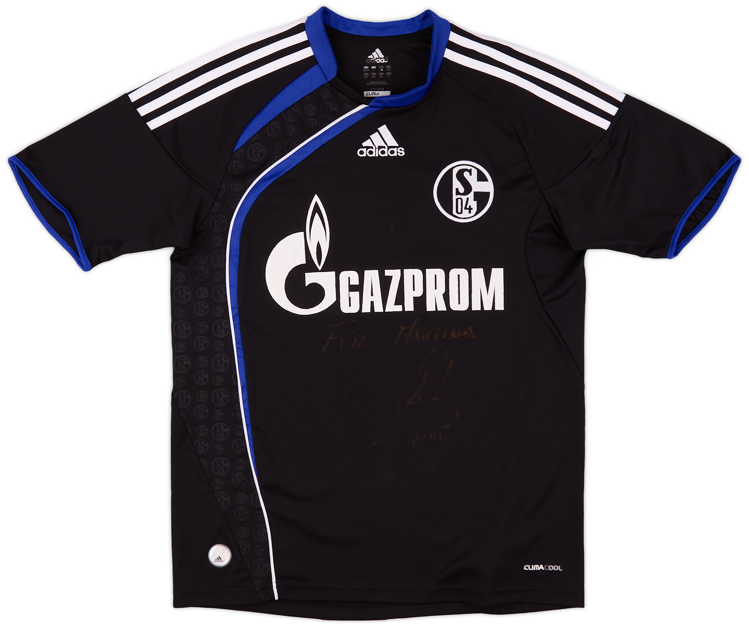 2009-10 Schalke Signed Away Shirt - 5/10 - (L.Boys)