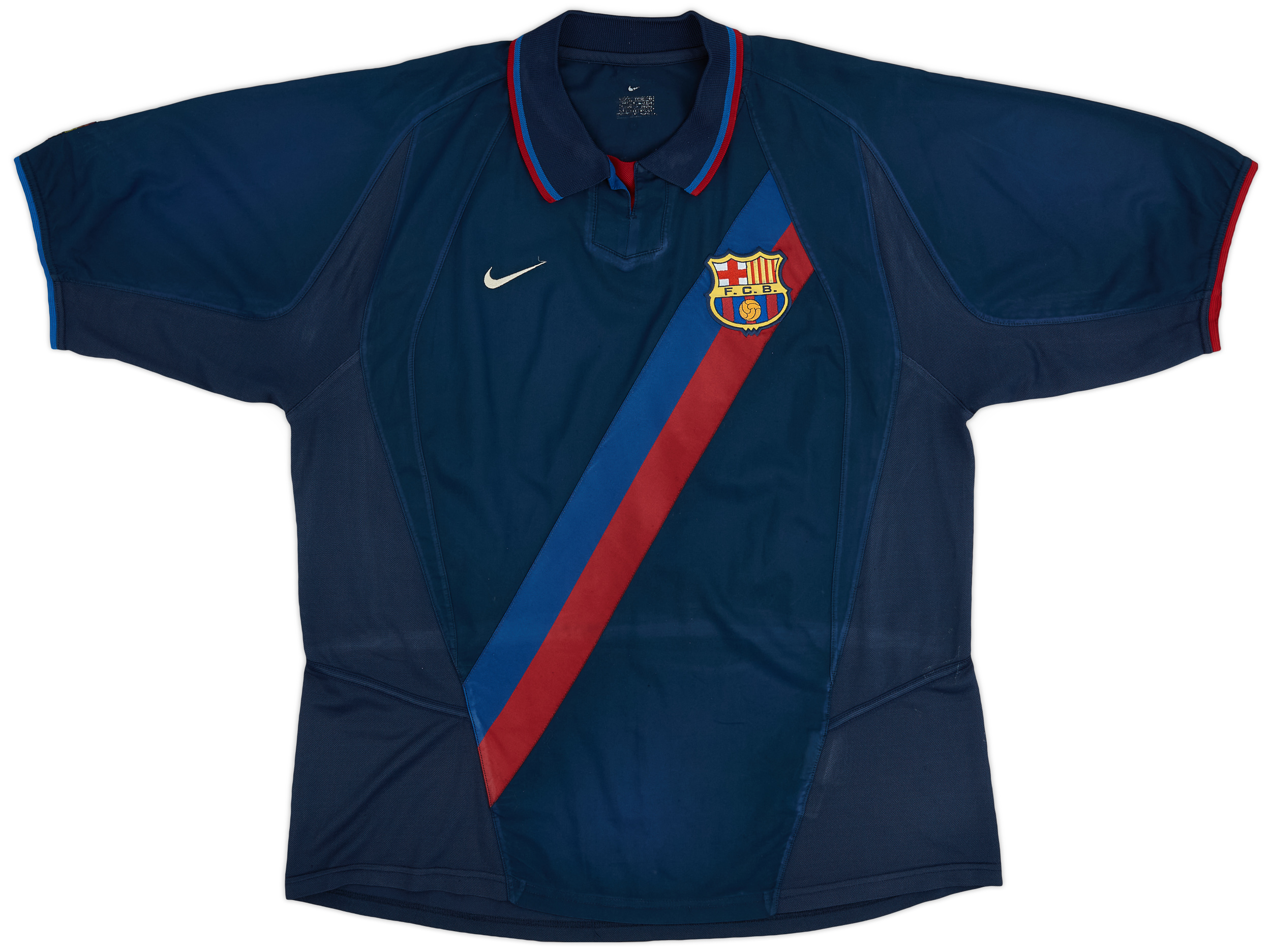 2002-03 Barcelona Home Shirt Xavi #6 - 6/10 - (M)