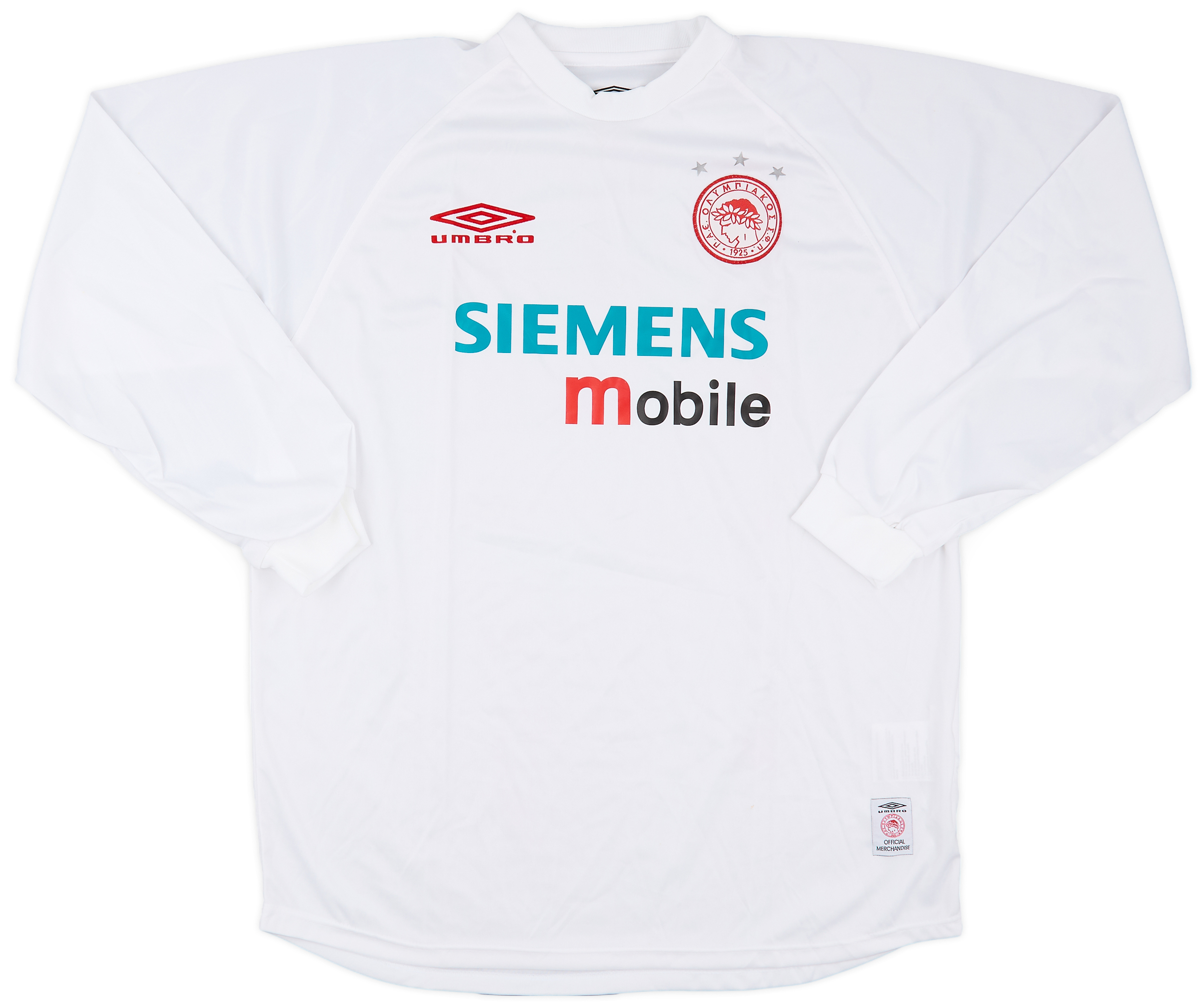 2001-02 Olympiakos Third L/S Shirt - 8/10 - (XL)