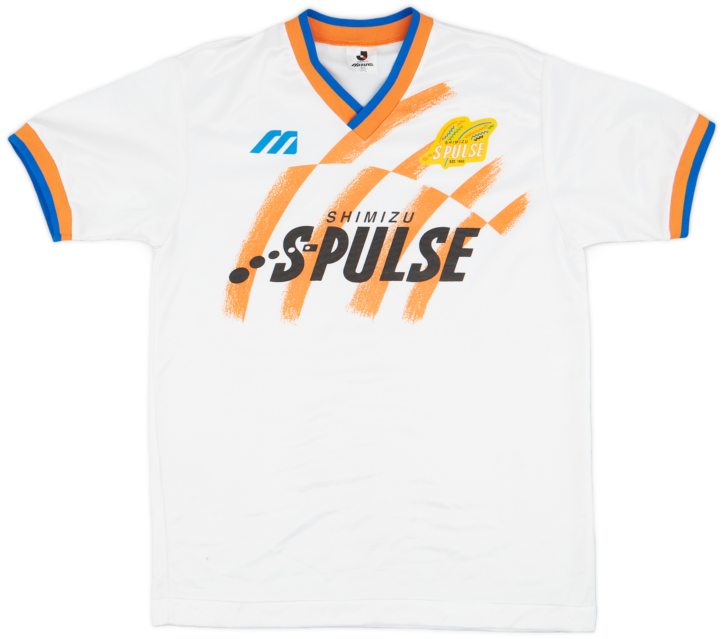 Mizuno SHIMIZU S-PULSE サッカーシャツ Jリーグ　サイズM 1993-95 Shimizu S-Pulse Mizuno Training Shirt - 9/10 - (L)
