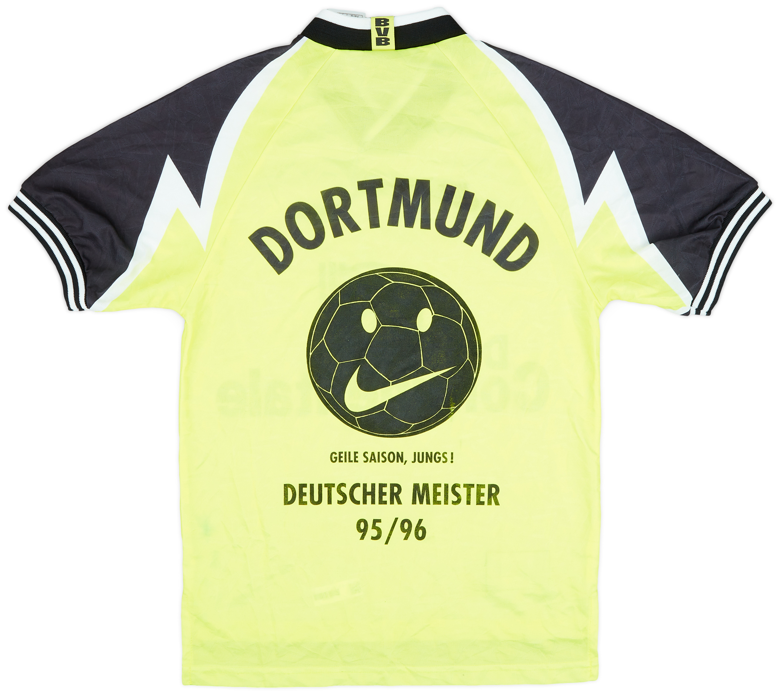 NIKE Borussia Dortmund 1995/96 サッカーシャツ BORUSSIA DORTMUND 1995 1996 HOME FOOTBALL SHIRT SOCCER