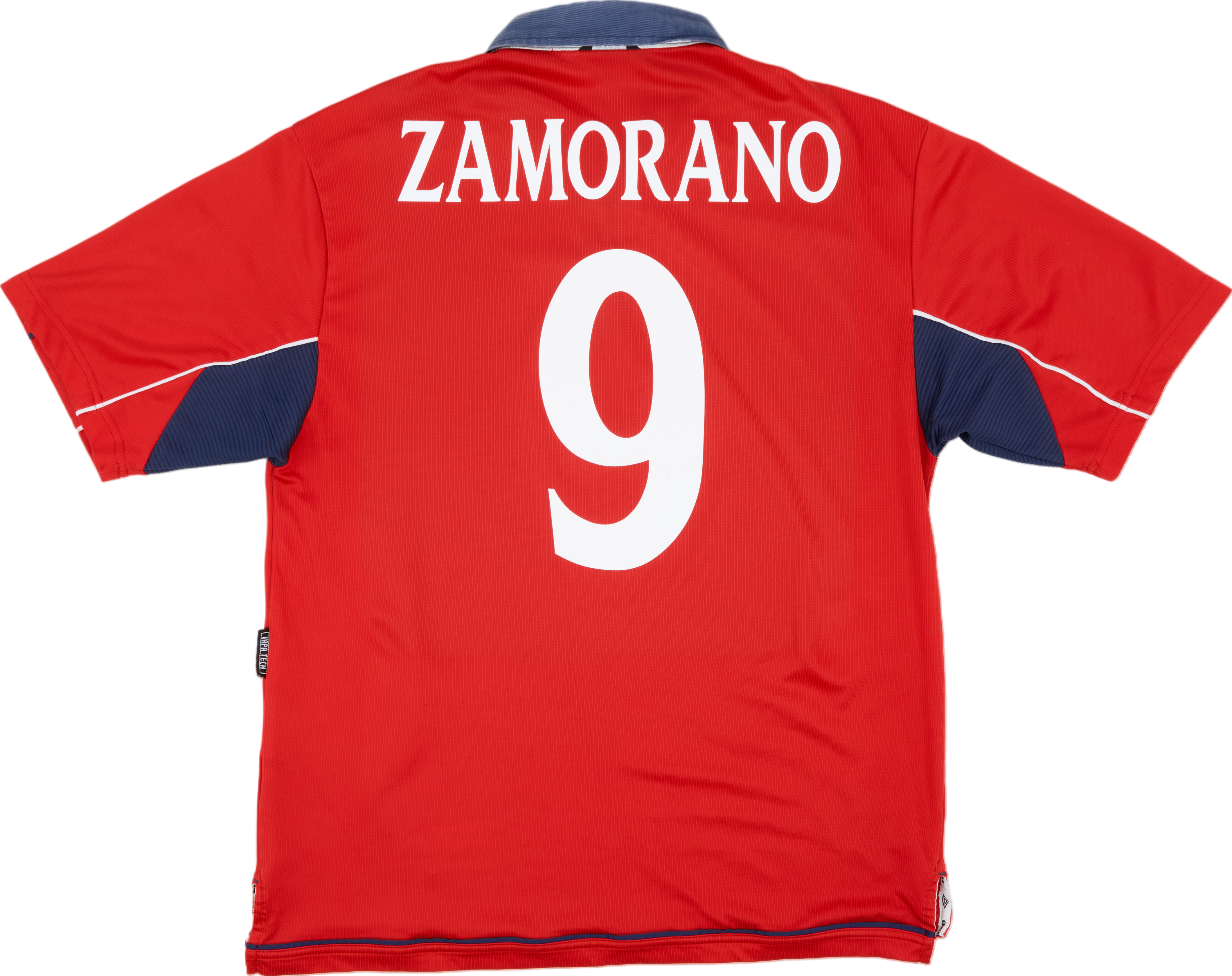 2000-01 Chile Home Shirt Zamorano #9 - 7/10 - (XL)