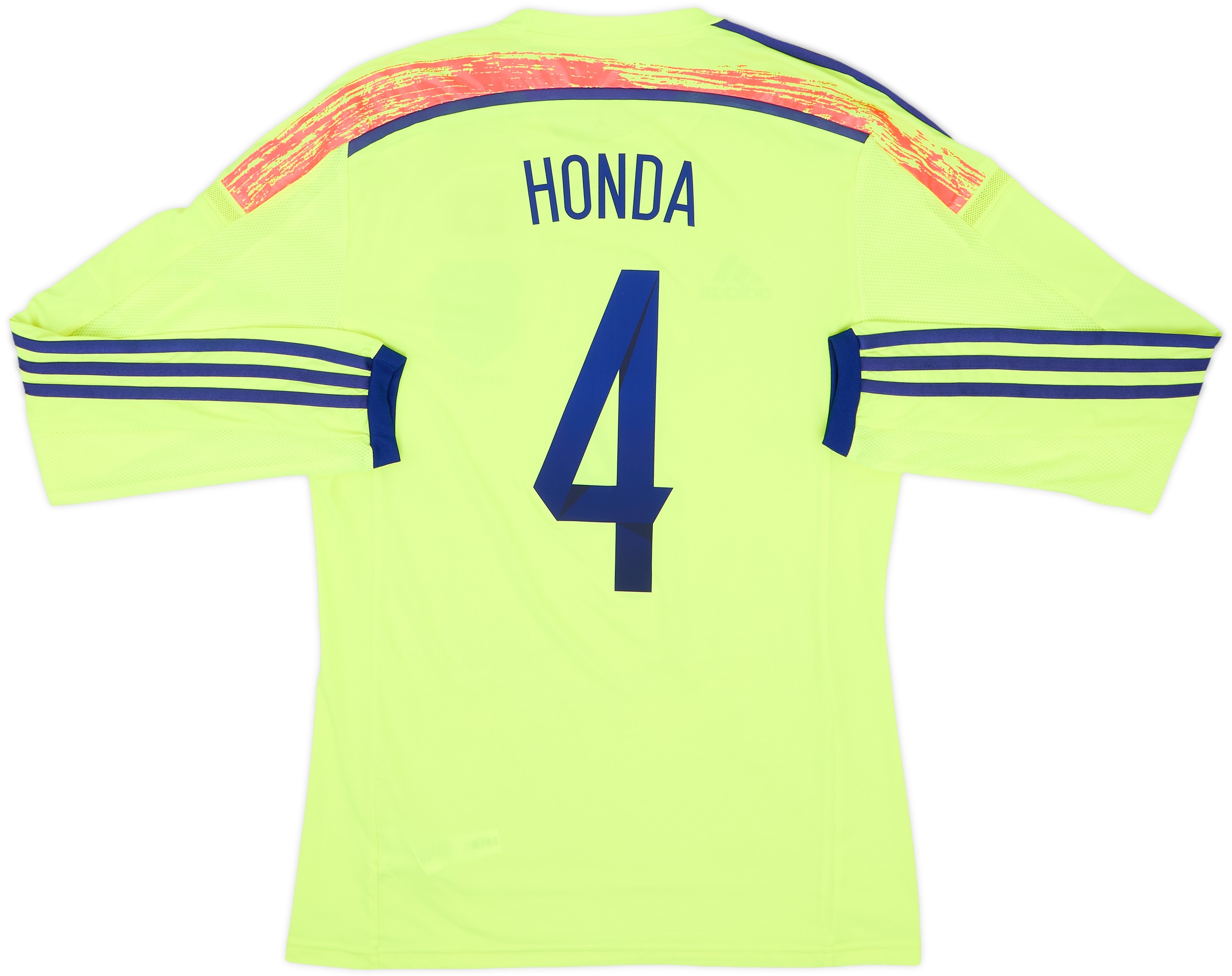 新品　HONDA football セリエA O size MIRAN サッカー 2013-15 Japan Authentic Away L/S Shirt Honda #4 - 9/10 - (M)