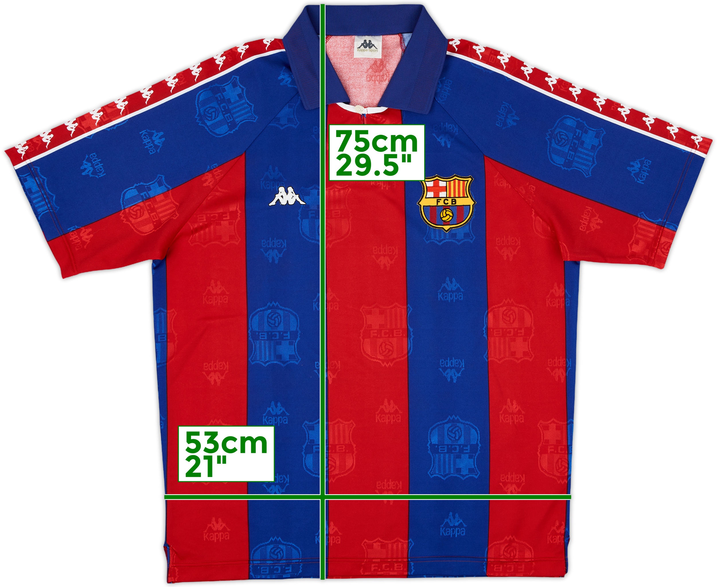 1993-95 Barcelona European Home Shirt #8 - 9/10 - (L)