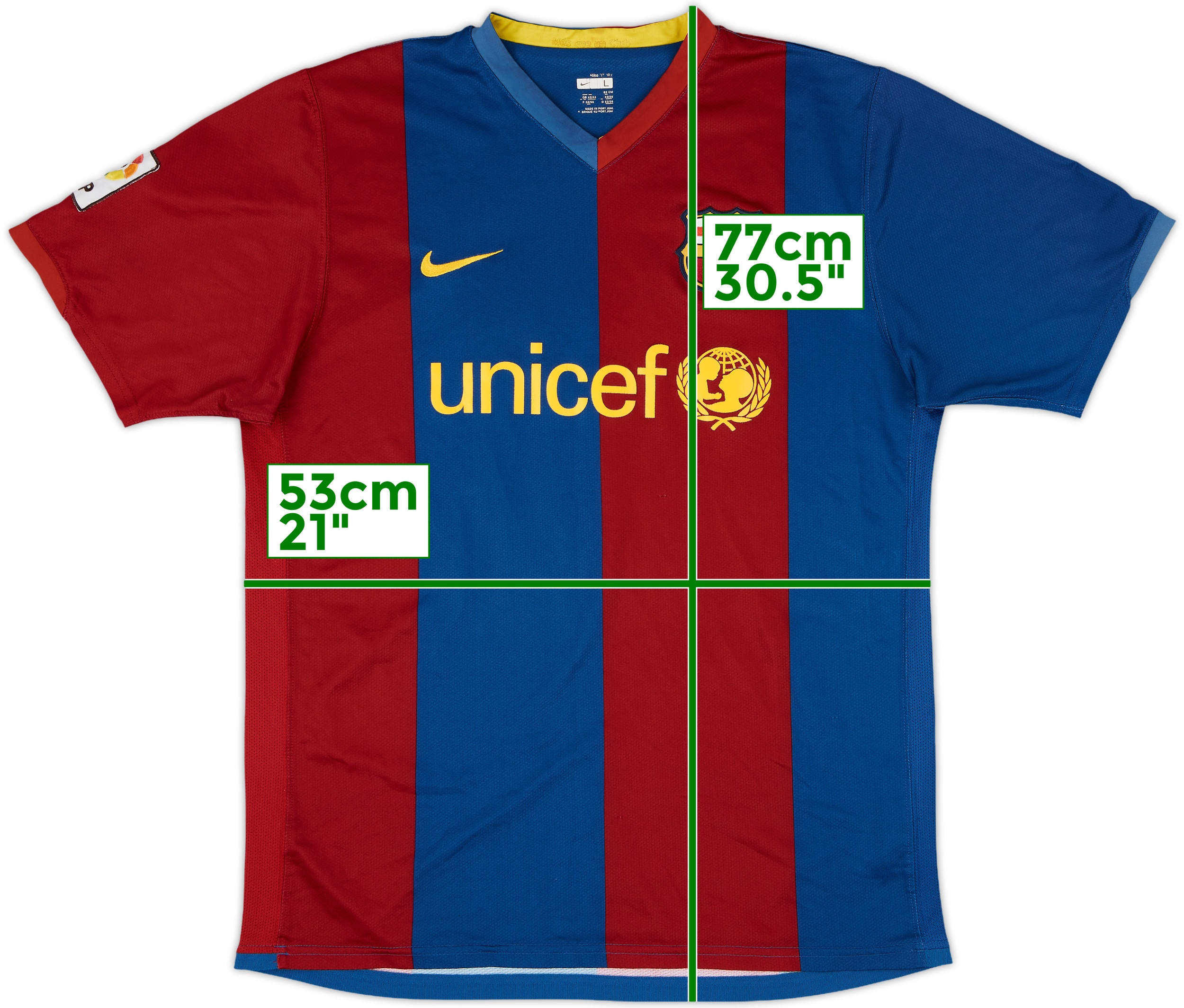2006-07 Barcelona Home Shirt Ronaldinho #10 - 8/10 - (L)