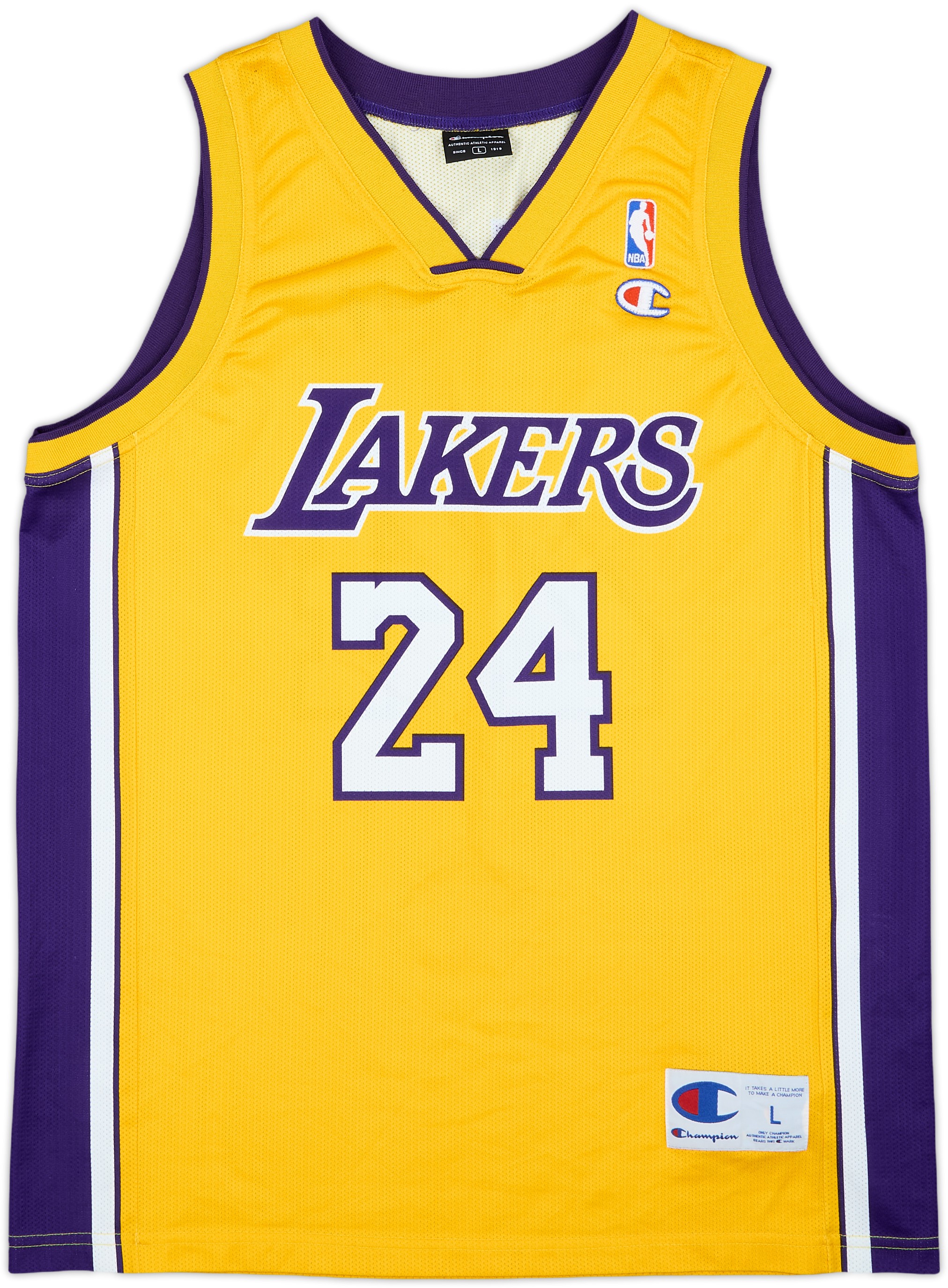 2006-10 LA Lakers Bryant #24 Champion Home Jersey - 8/10 - (L)