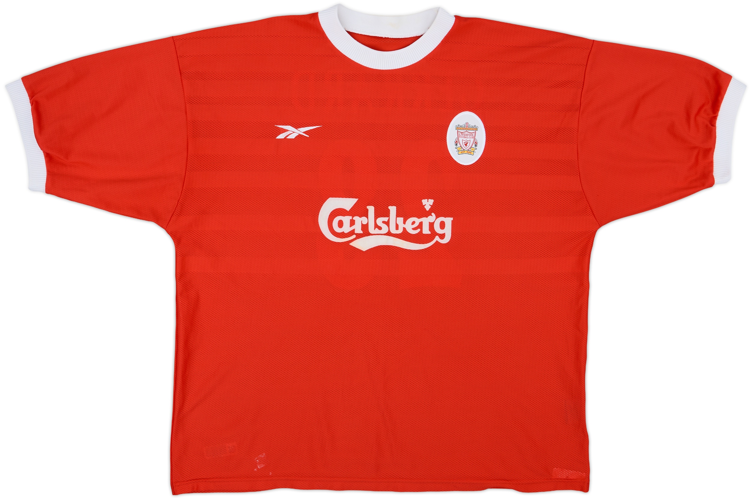 リバプール GERRARD 8 長袖ユニホーム XLサイズ MEN'S FC LIVERPOOL 2009/2010 GERRARD #8 UEFA SOCCER FOOTBALL