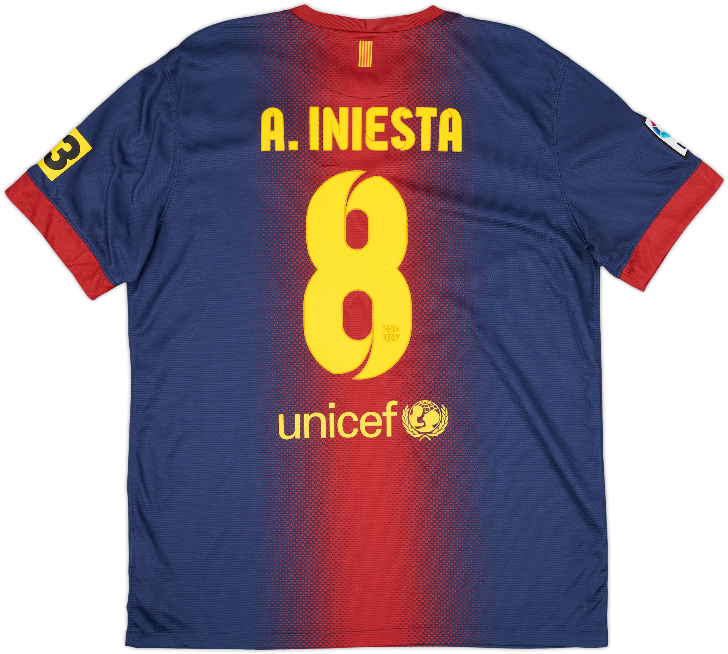 FC Barcelona A. INIESTA 8番シャツ 2010-11 Barcelona Home Shirt A.Iniesta #8 - 9/10 - (S)