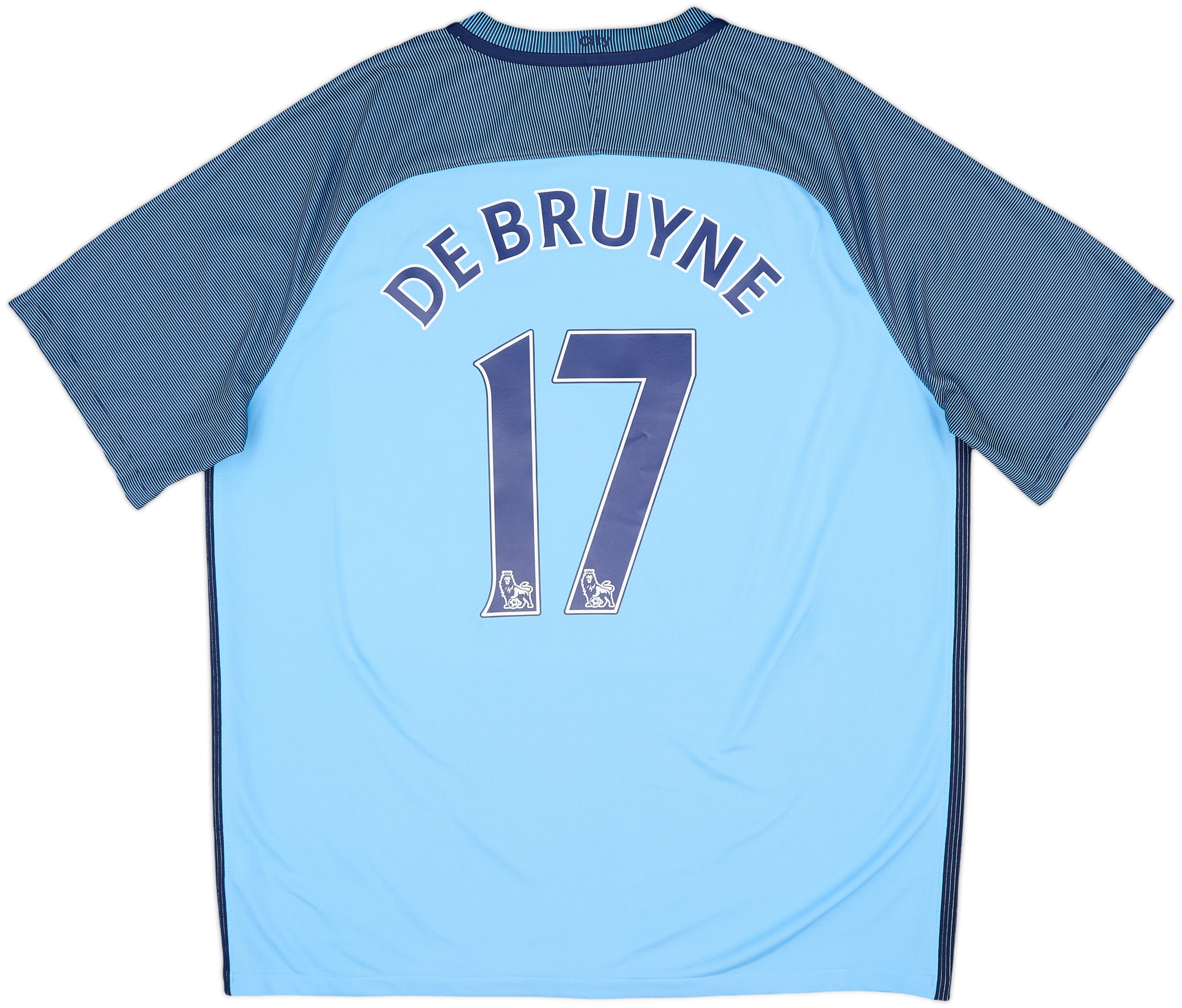 2016-17 Manchester City Home Shirt De Bruyne #17 - 10/10 - (XL)