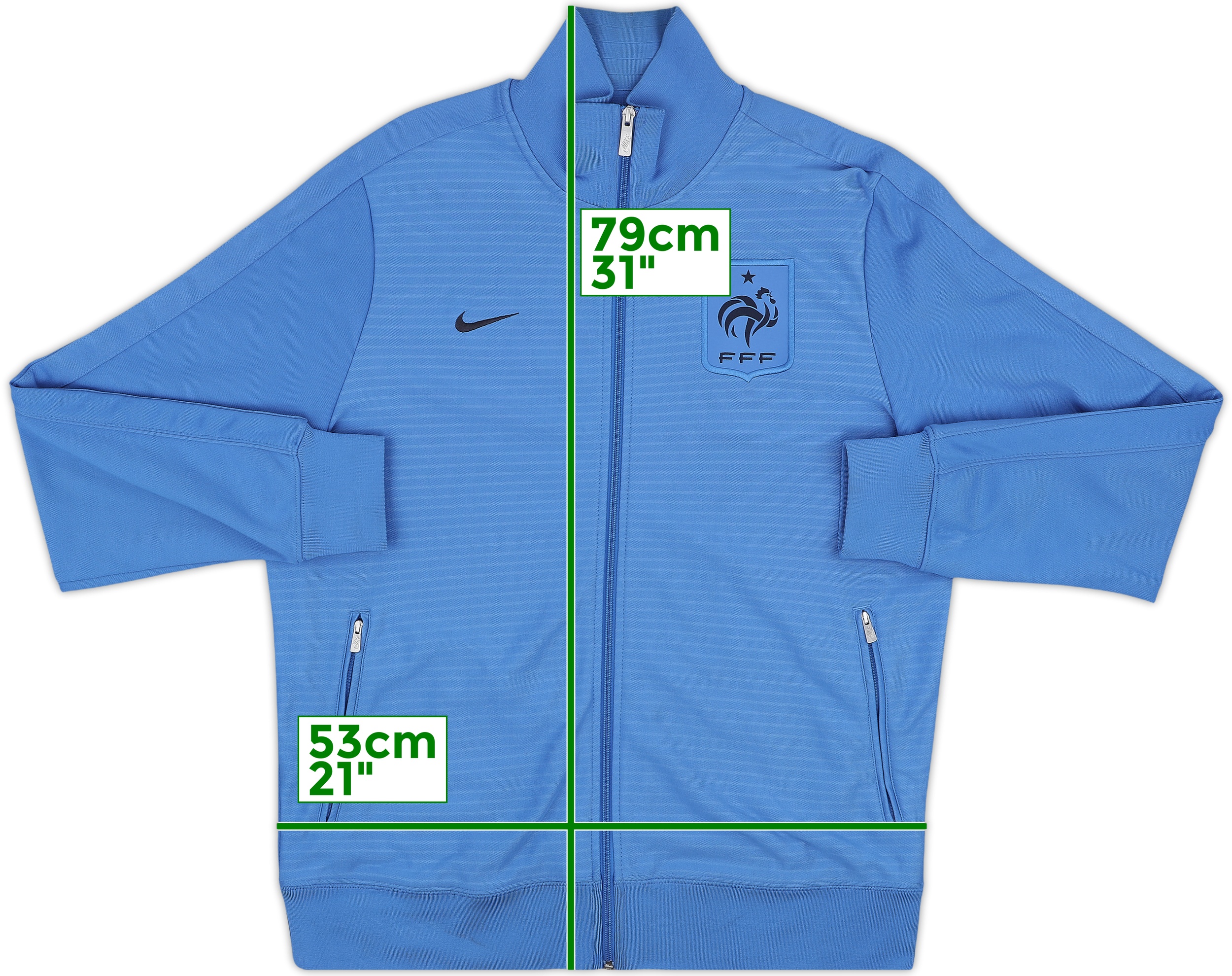 2012-13 France Nike Track Jacket - 8/10 - (XL)