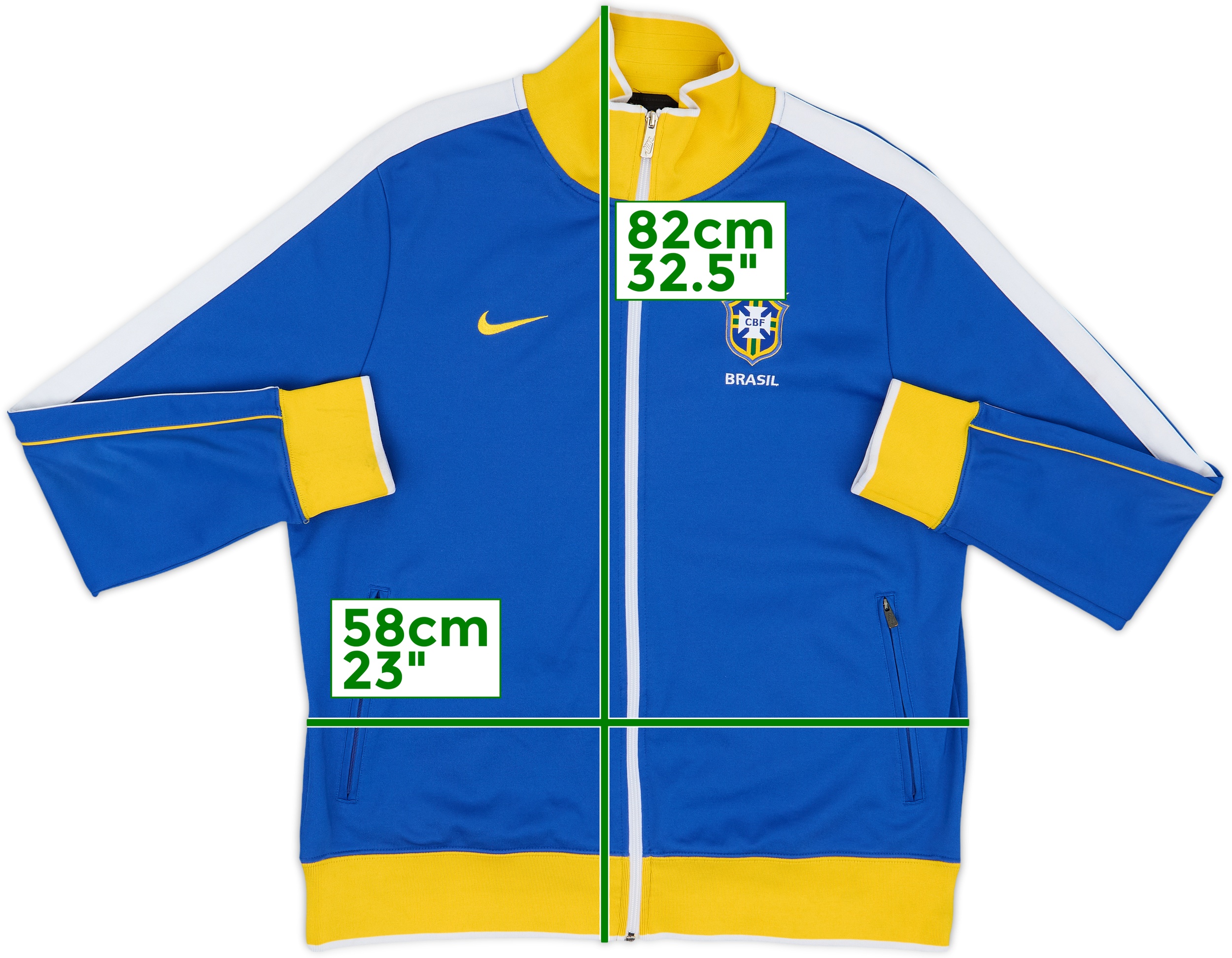 2010-11 Brazil Nike Track Jacket - 8/10 - (XL)