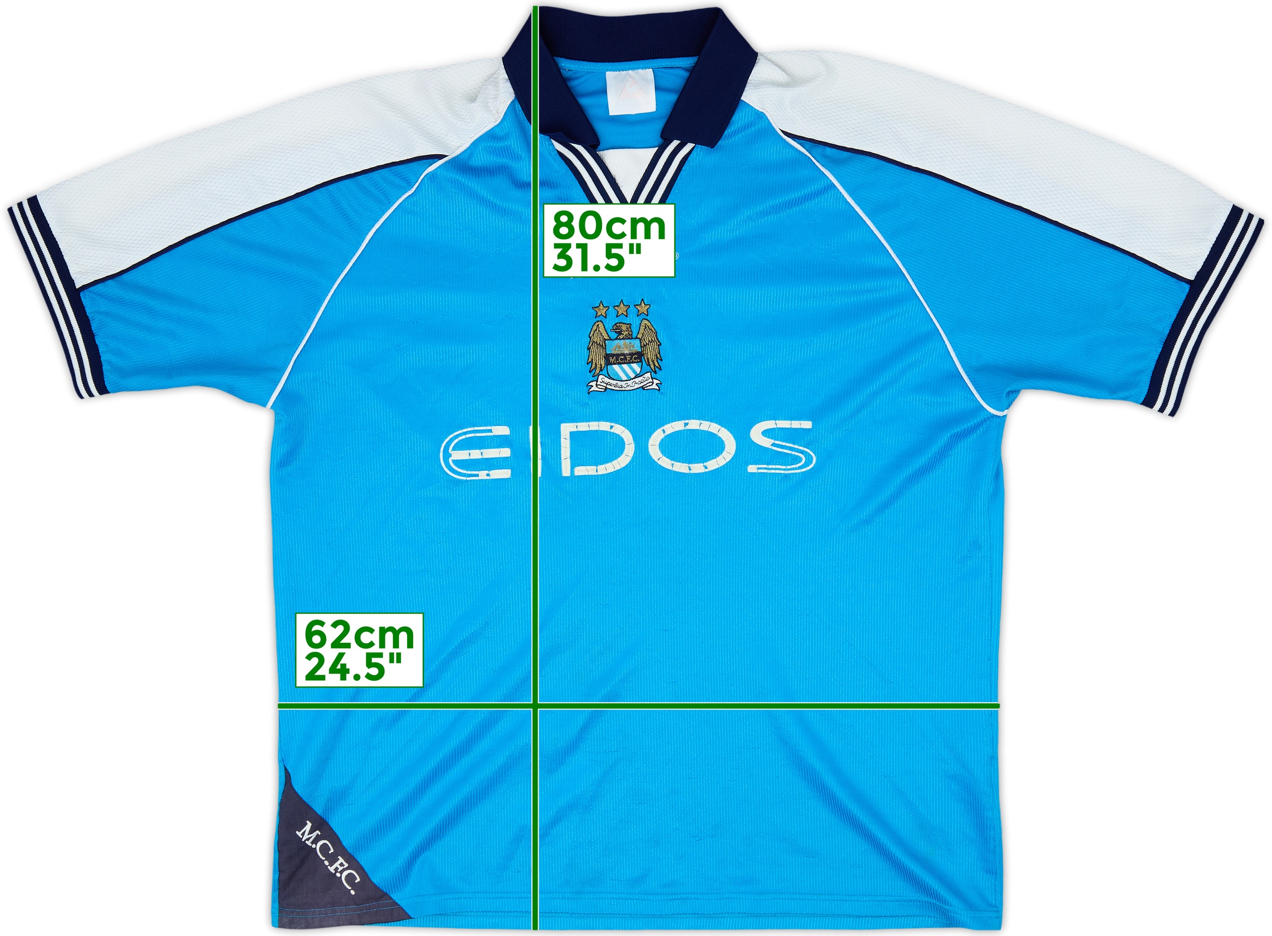 Retro Manchester City 99/01 home – GOATKITSHOP