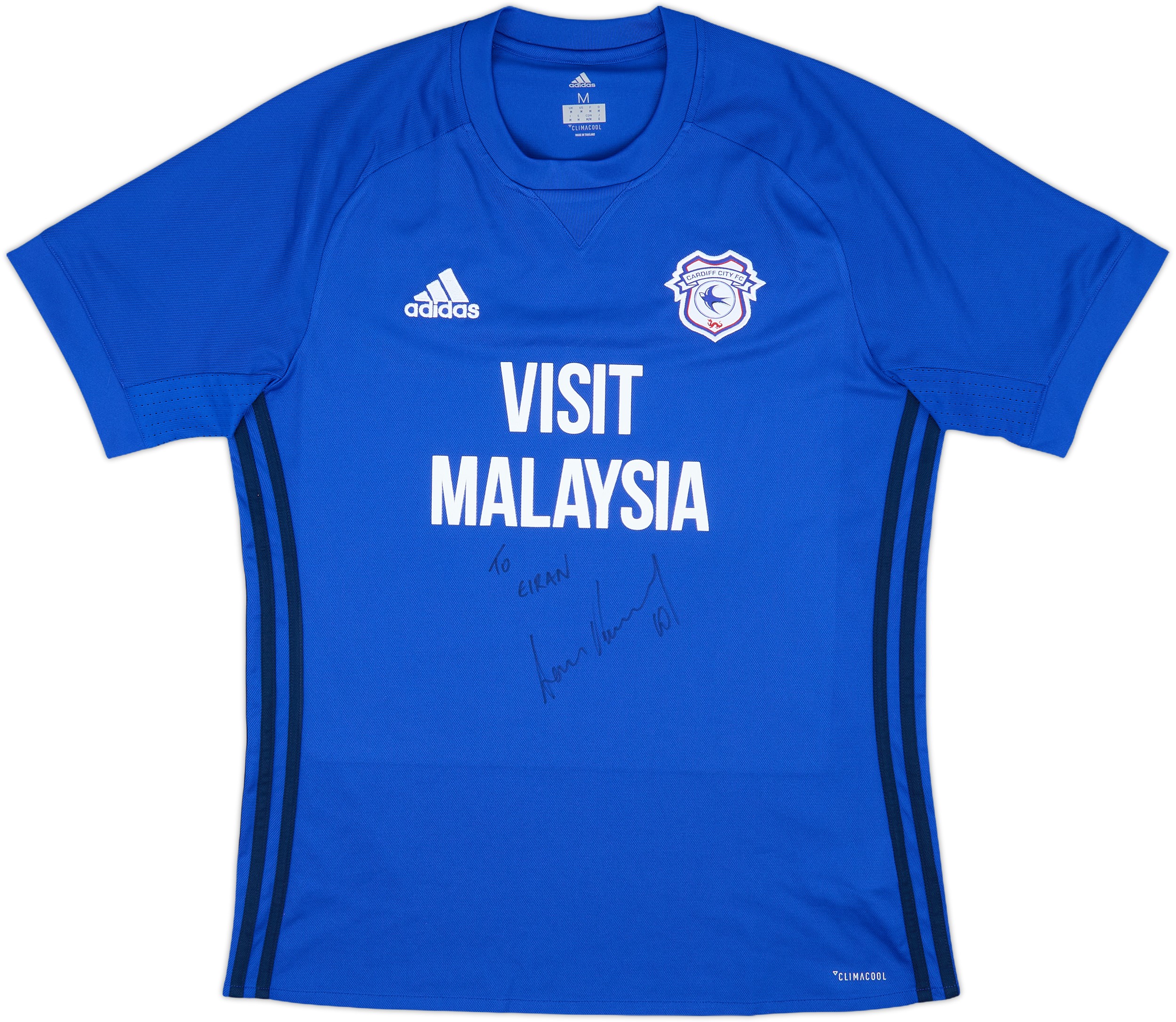 2017-18 Cardiff City Signed Home Shirt - 10/10 - (M)