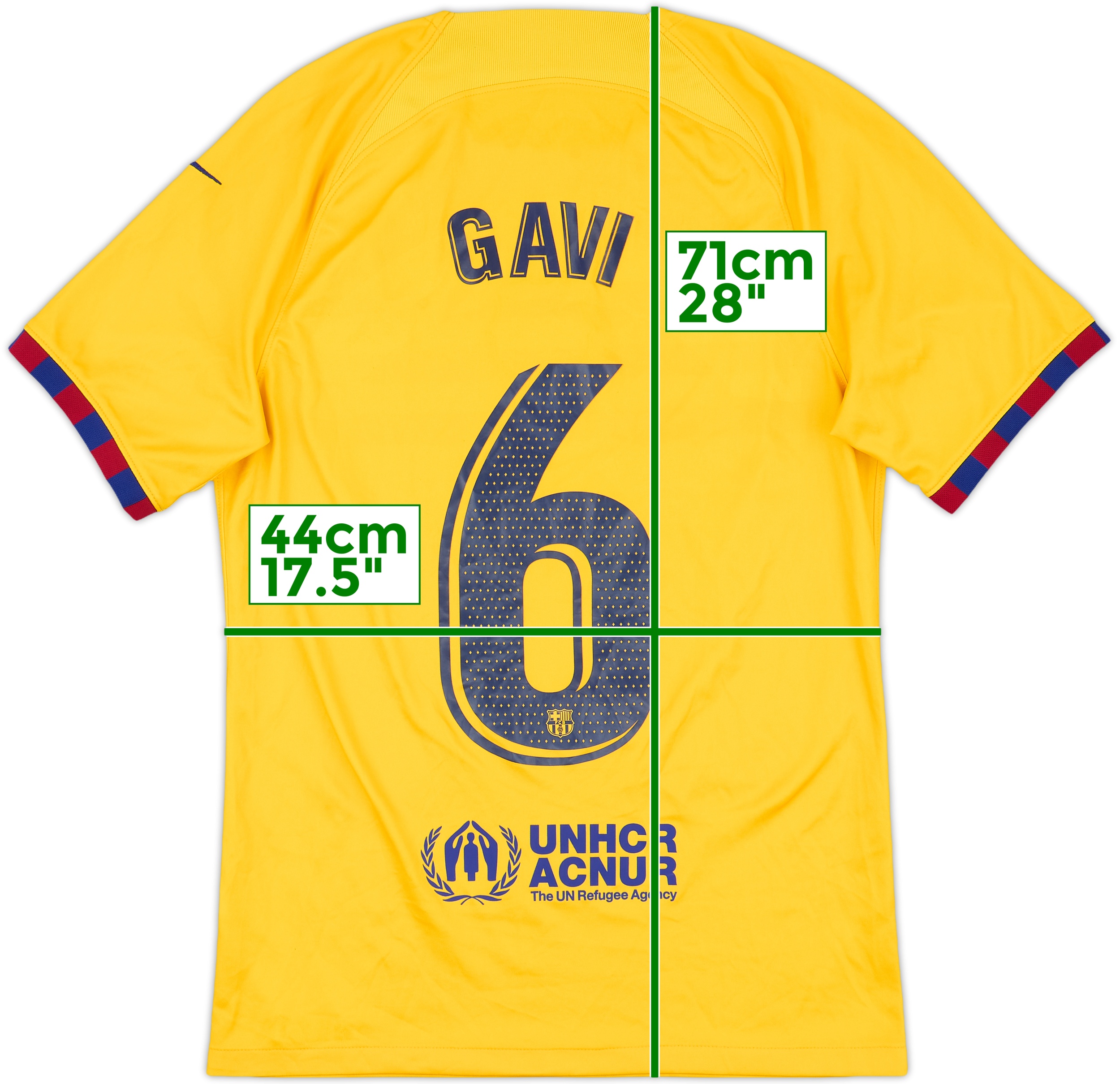 2023-24 Barcelona Fourth Shirt Gavi #6 - 6/10 - (S)