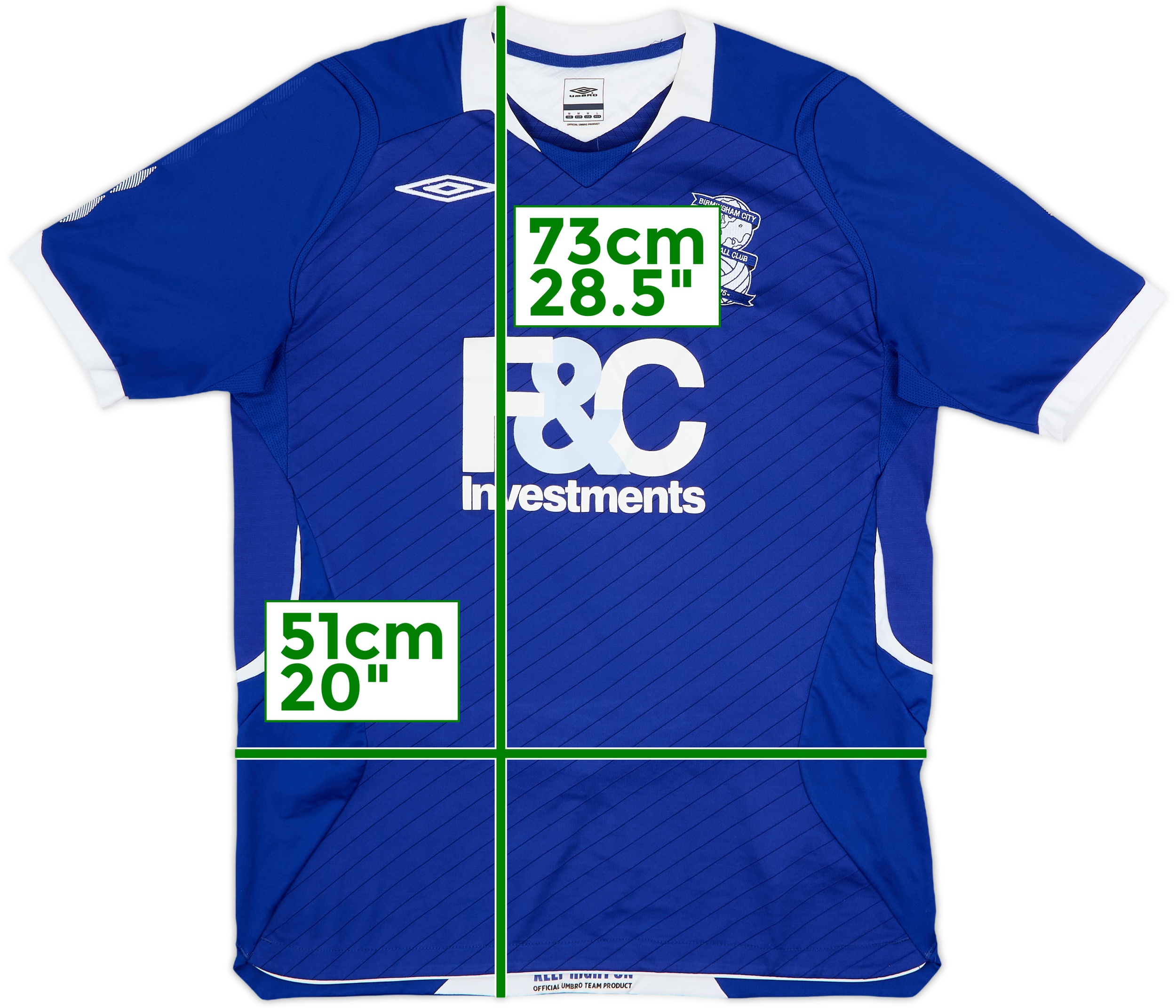 2008-2009年 アンブロ バーミンガム UMBRO Birmingham BIRMINGHAM CITY 2008/2009 AWAY FOOTBALL SHIRT UMBRO SIZE XL