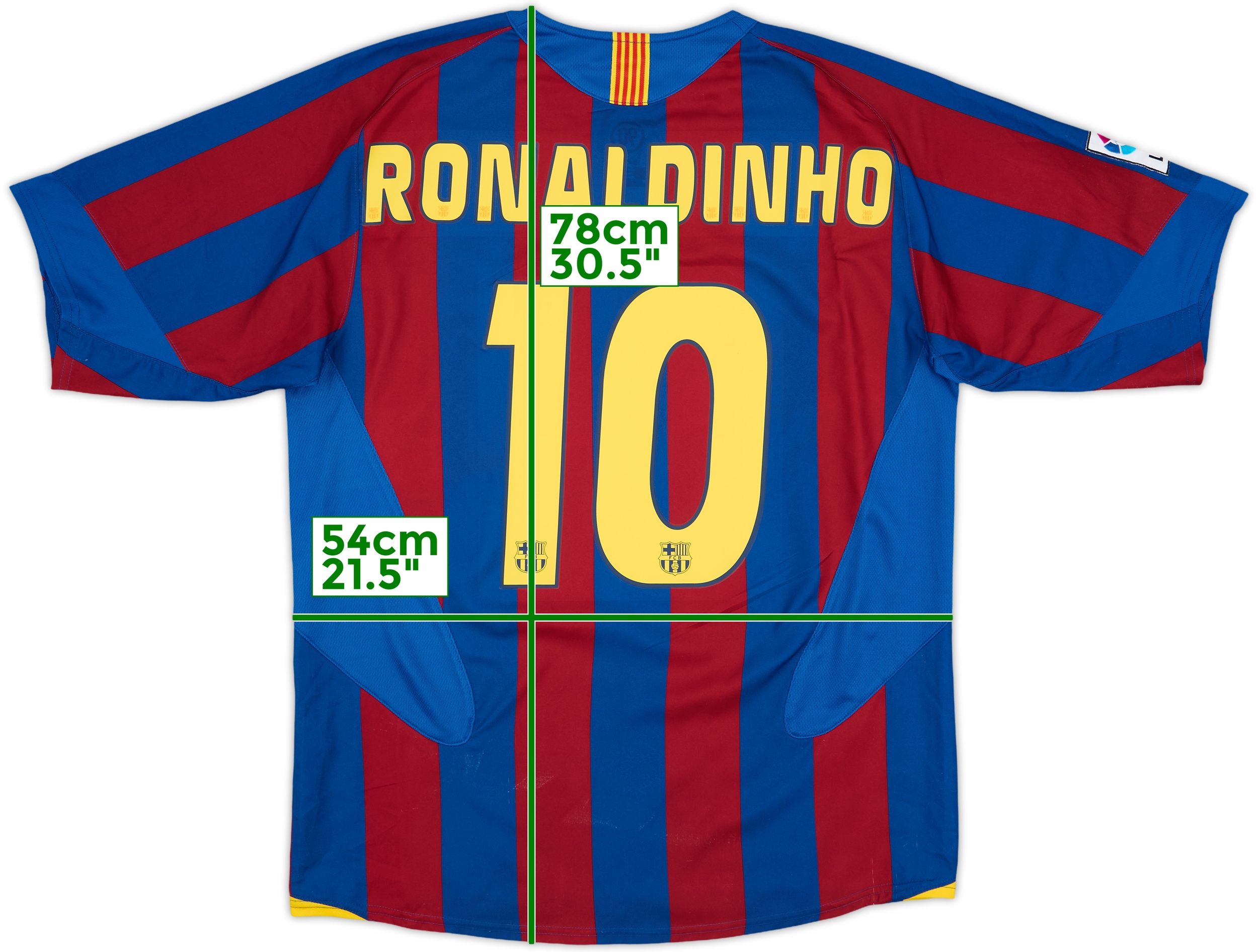 FC Barcelona Ronaldinho 10 シャツ Ronaldinho #10 Barcelona Home Jersey Official Product FCB