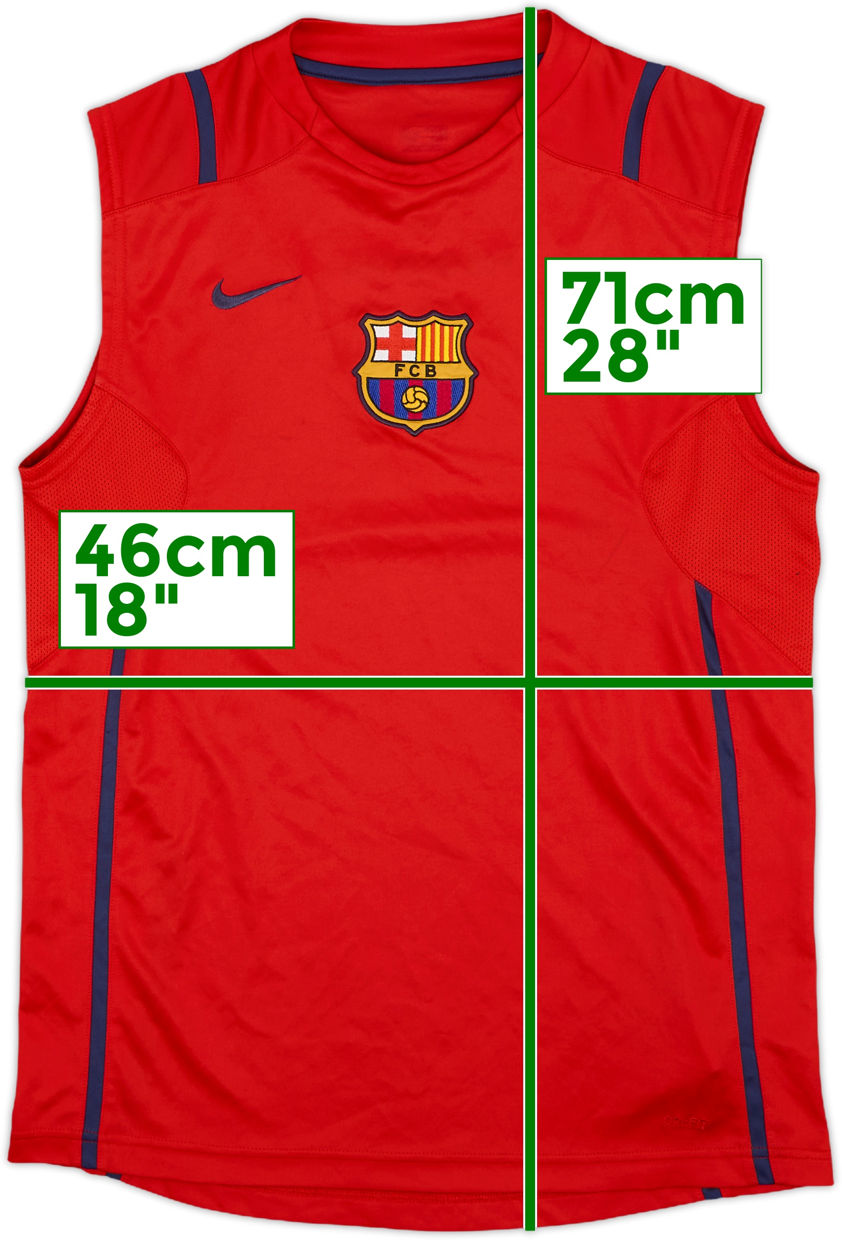 2006-07 Barcelona Nike Training Vest - 8/10 - (S)