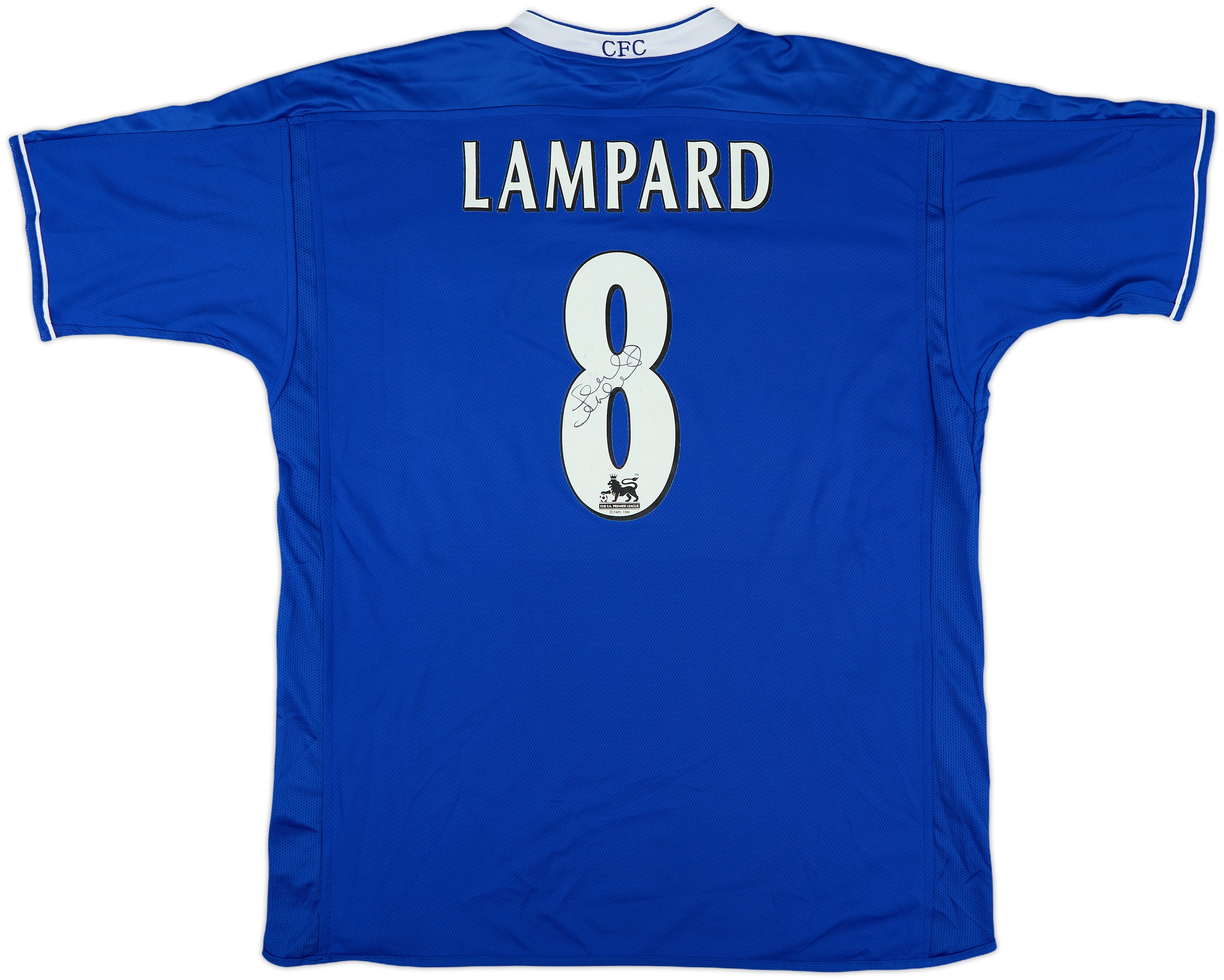2003-05 Chelsea Signed Home Shirt Lampard #8 - 8/10 - (XL)