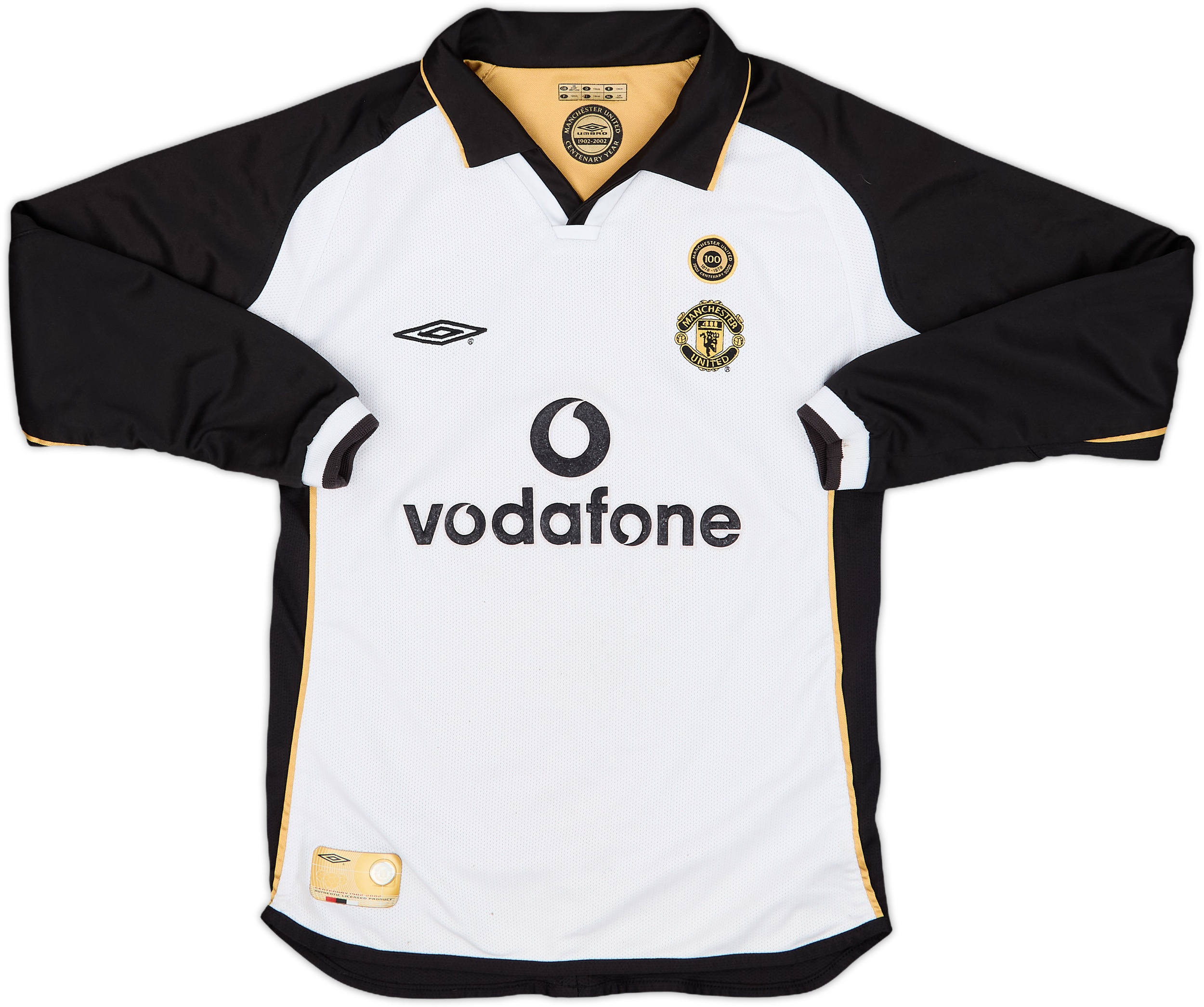 ウェア UMBRO manchester united second uniform 2001-02 Manchester United Centenary Away/Third L/S Shirt - 5