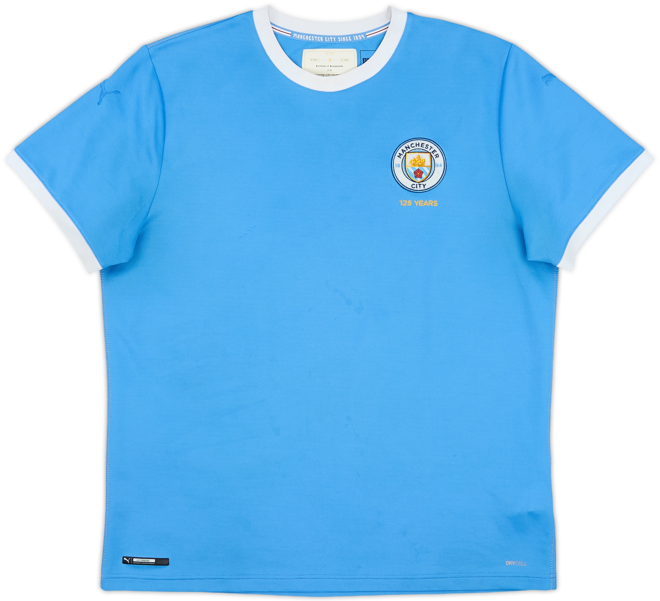 2019-20 Manchester City '125th Anniversary' Shirt - 9/10 - 8/10 - (XL)