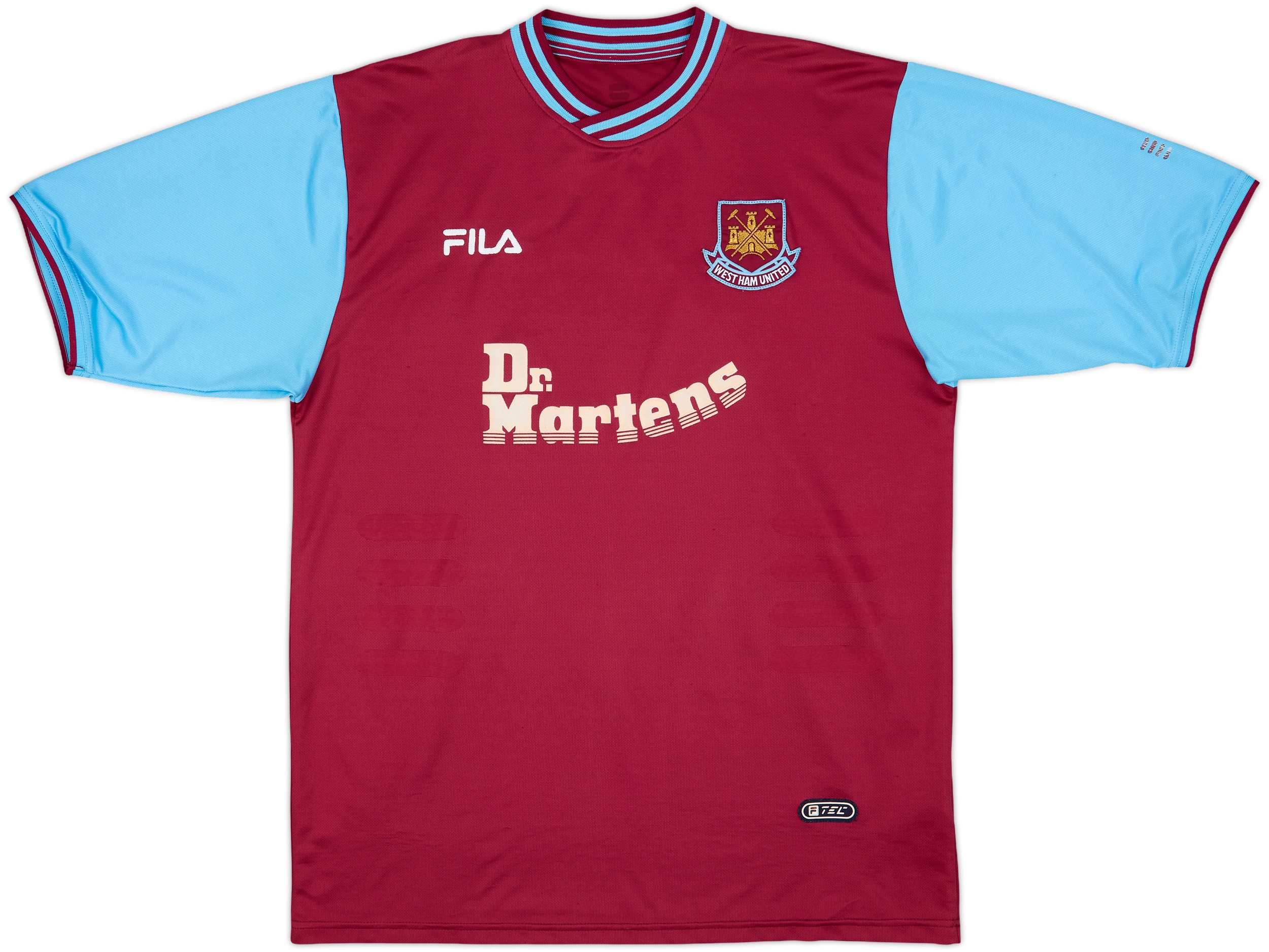 FILA West Ham United DI CANIO 10 シャツ 2001-03 West Ham Home Shirt Di Canio #10 - 9/10 - (L)