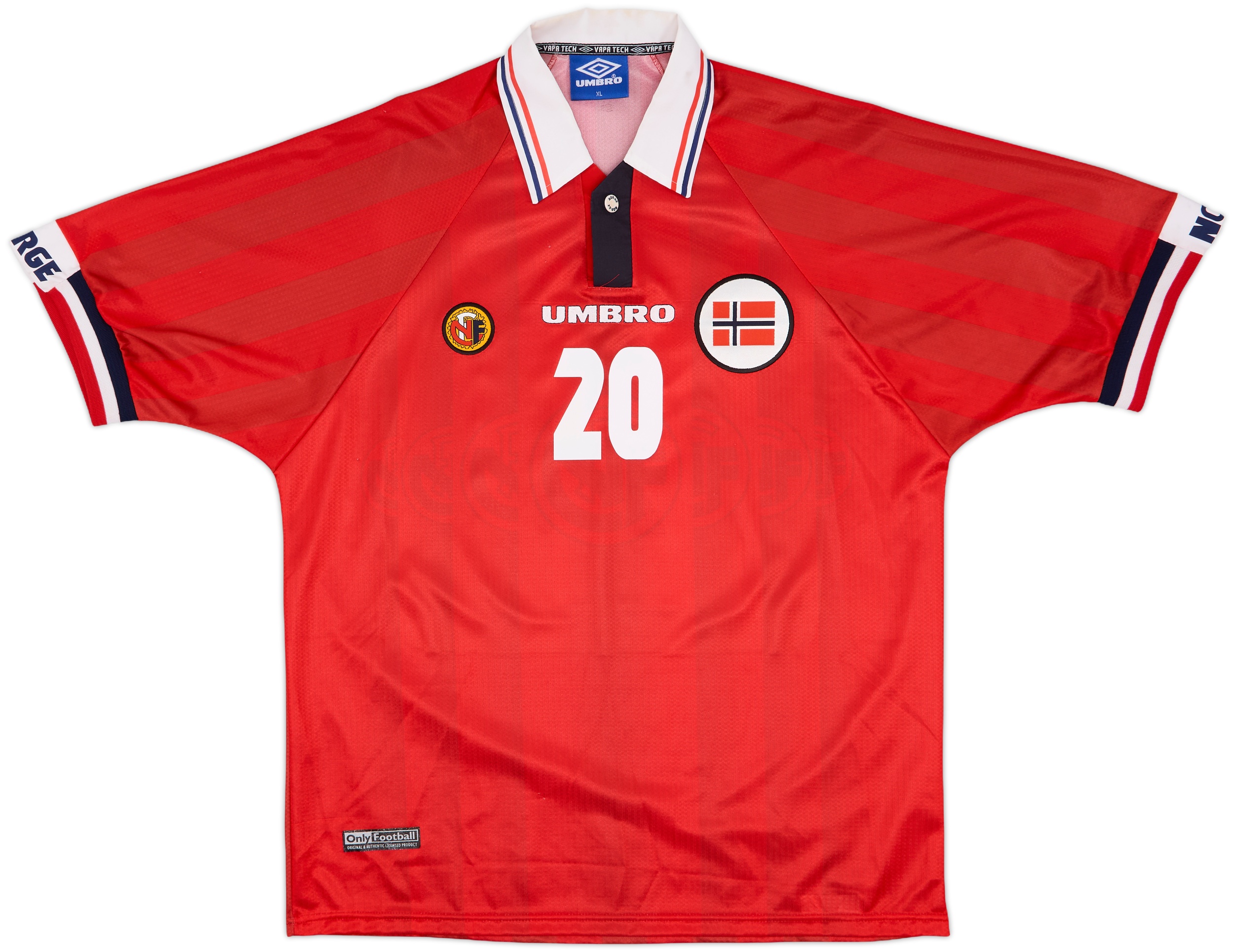 ウェア 98 Norge HOME uniform M 1997-98 Norway Home Jersey - (M) – Football Shirt Union