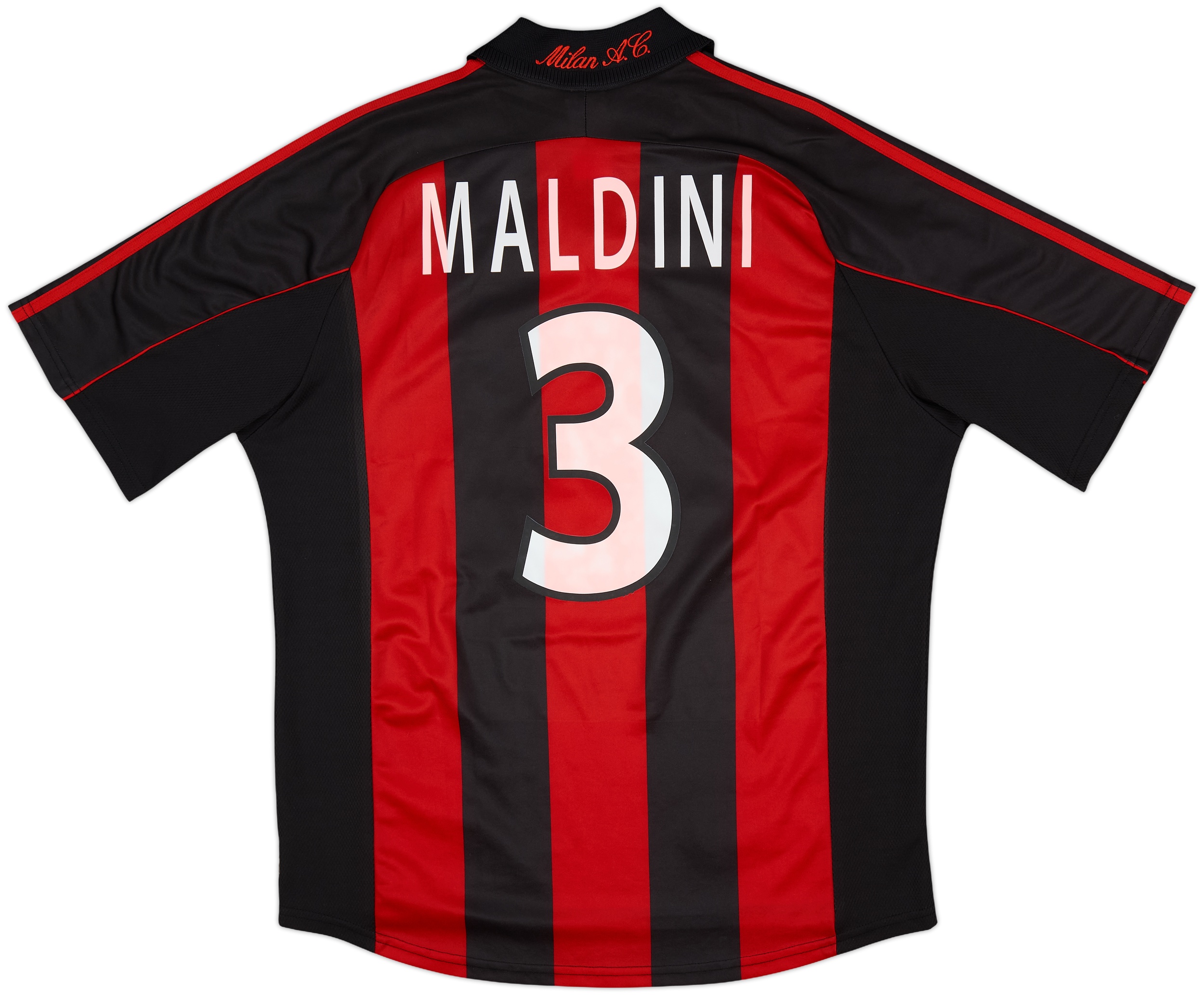 【ROA’s】c-boy style AC MILAN【No.329】 2000-02 AC Milan Home Shirt Maldini #3 - 8/10 - (L)