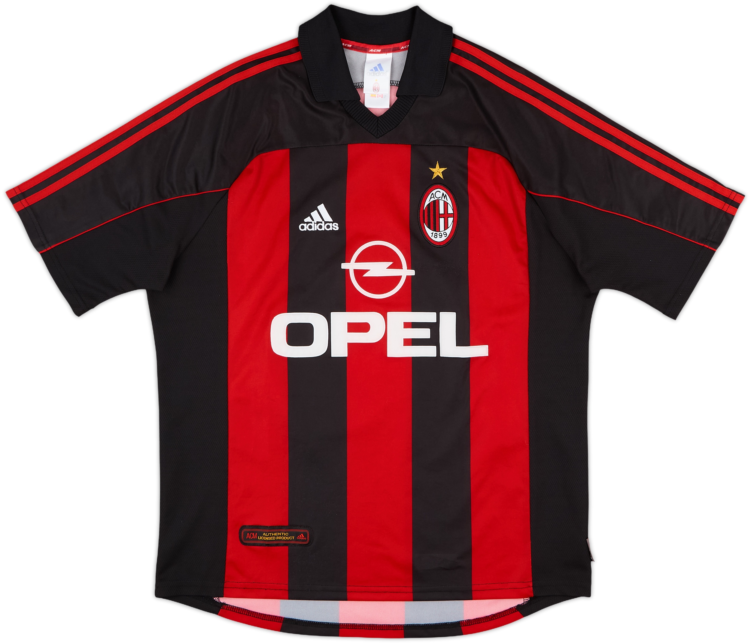 【ROA’s】c-boy style AC MILAN【No.329】 2000-02 AC Milan Home Shirt Maldini #3 - 8/10 - (L)