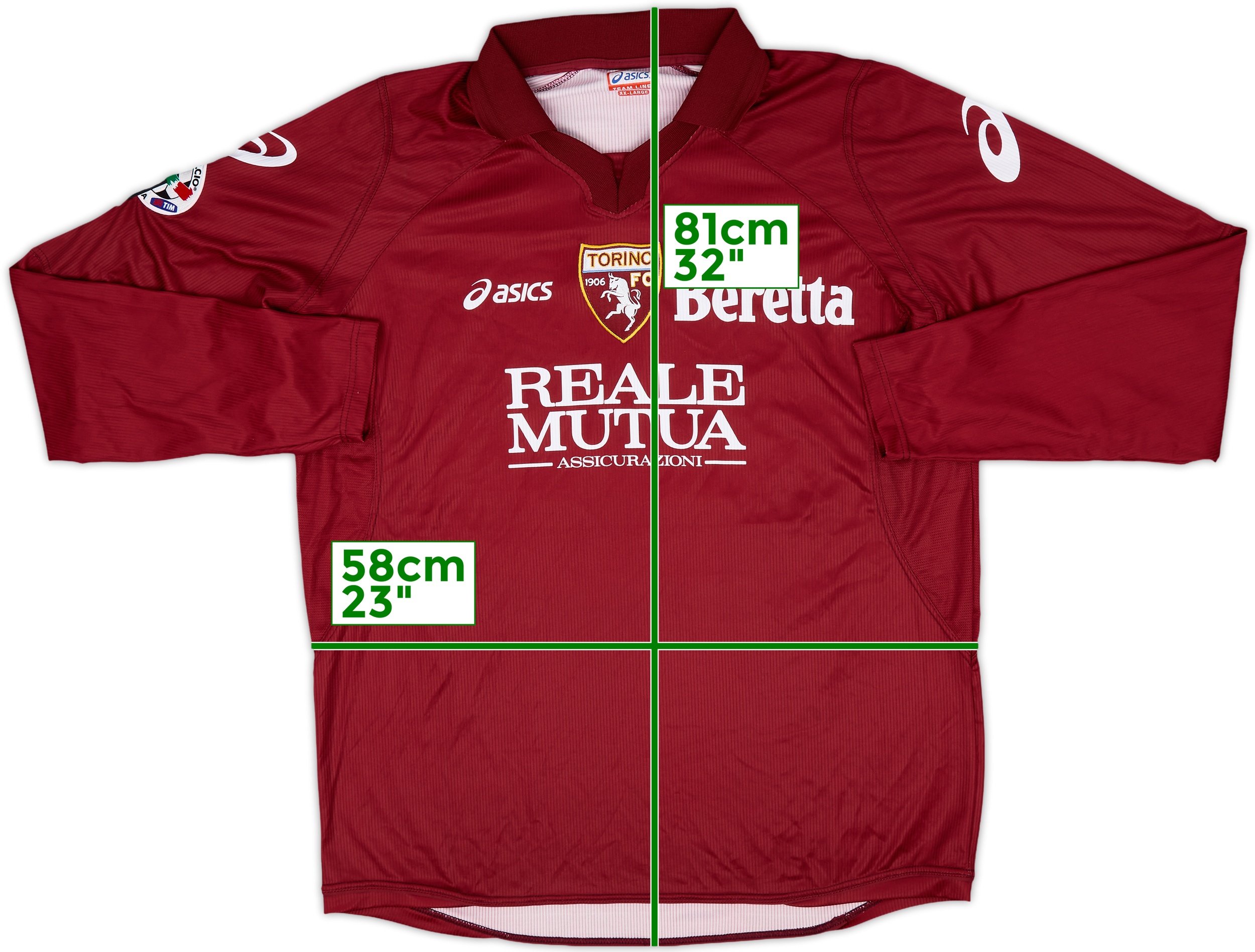 トリノ TORINO FC ゲームシャツ アシックス asics トリノ FC asics アシックス ユニフォーム セリエA サッカー