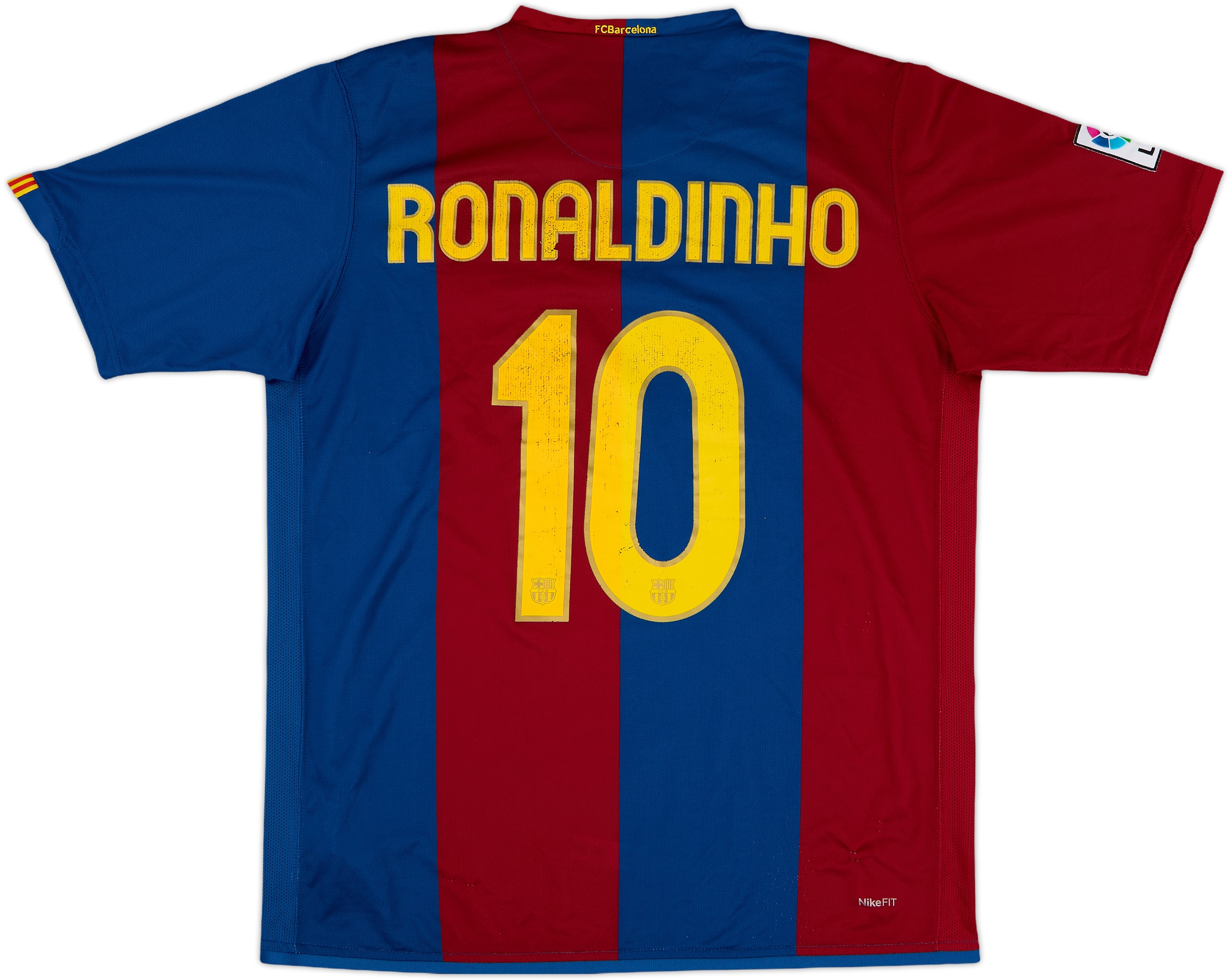 2006-07 Barcelona Home Shirt Ronaldinho #10 - 5/10 - (L)