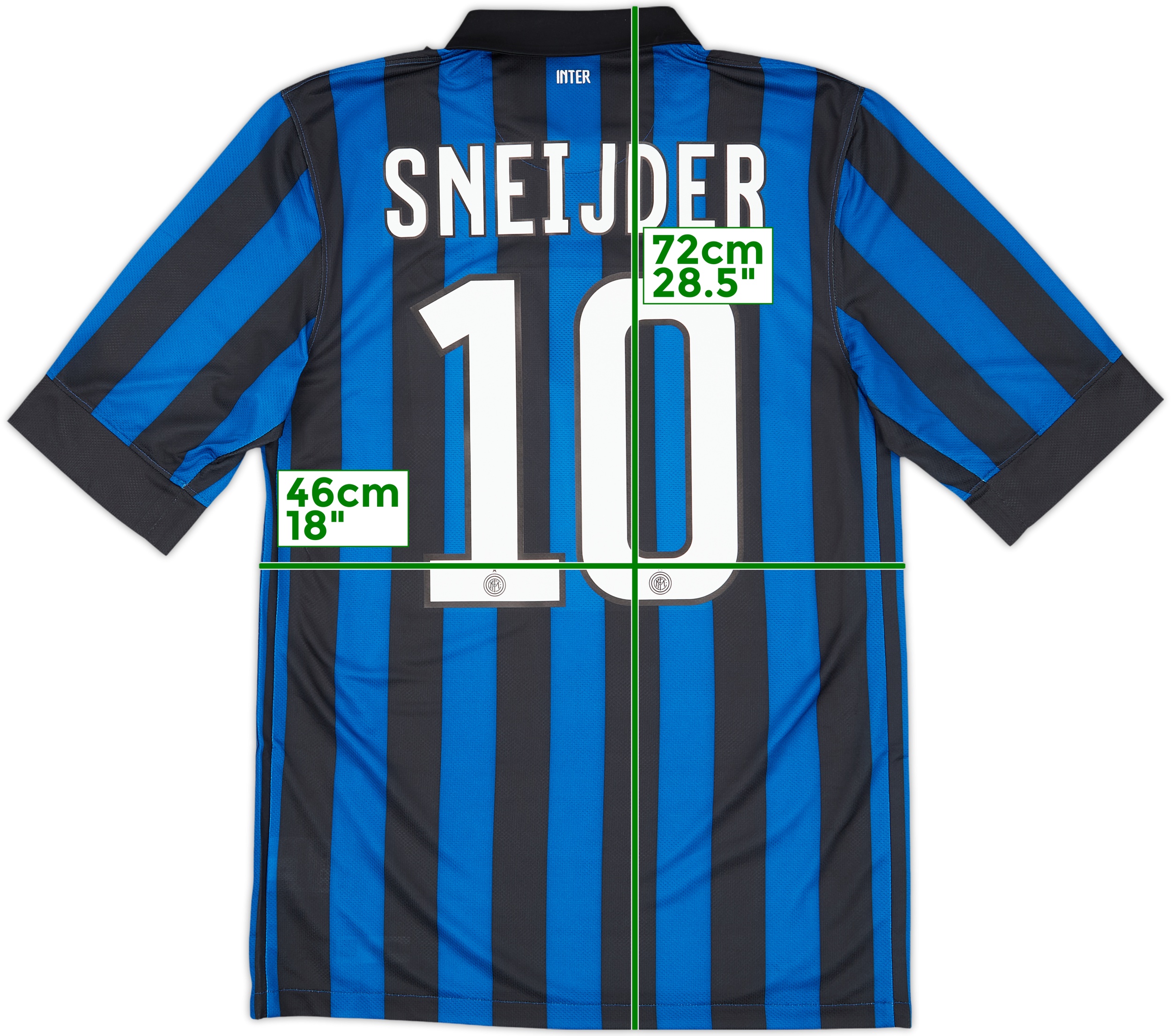 正規10-11 NIKE インテルミラノ M SNEIJDER#10 Inter Milan 2010-11 Home Soccer Jersey SNEIJDER #10 Nike