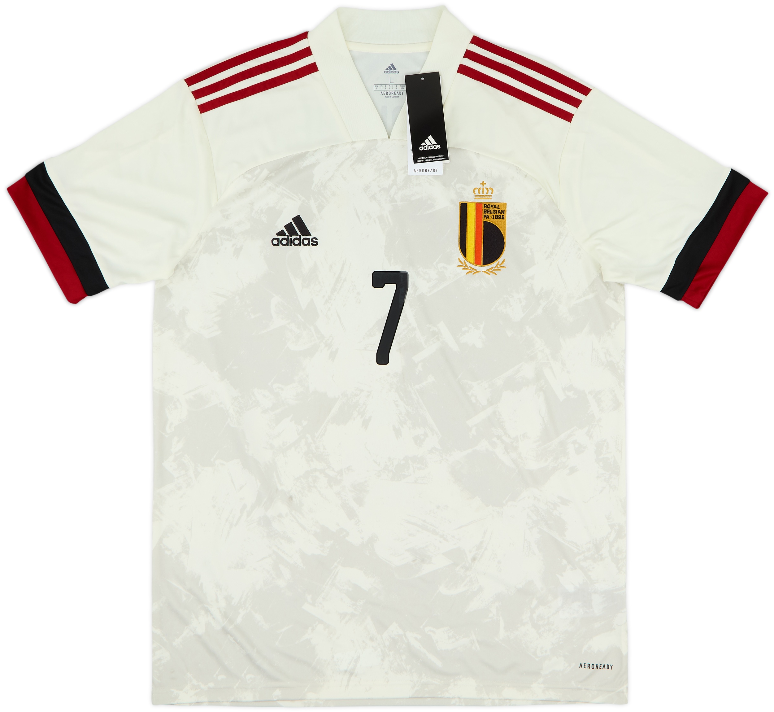 人気アイテム 2020-22 (L) #7 Bruyne De Shirt Away Belgium ウェア