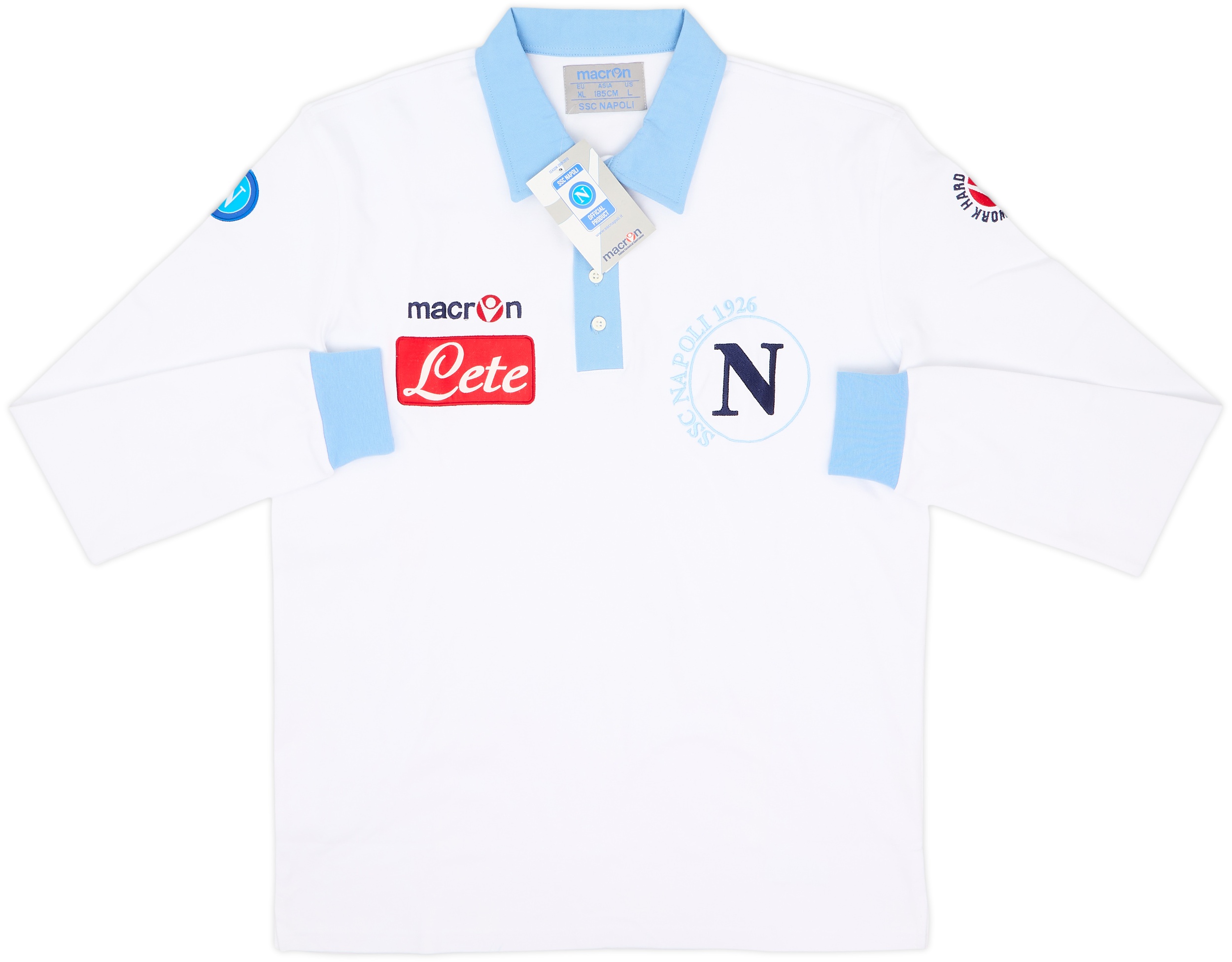 2009-10 Napoli Macron Polo L/S Shirt (XL)
