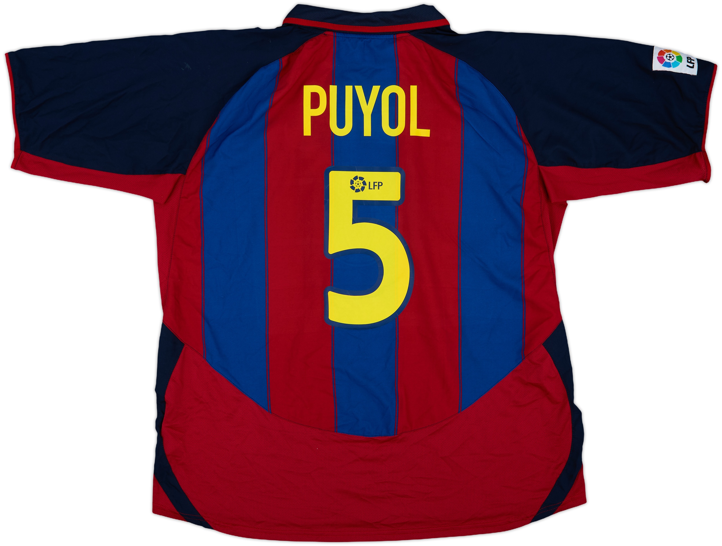 2003-04 Barcelona Home Shirt Puyol #5 - 8/10 - (XXL)