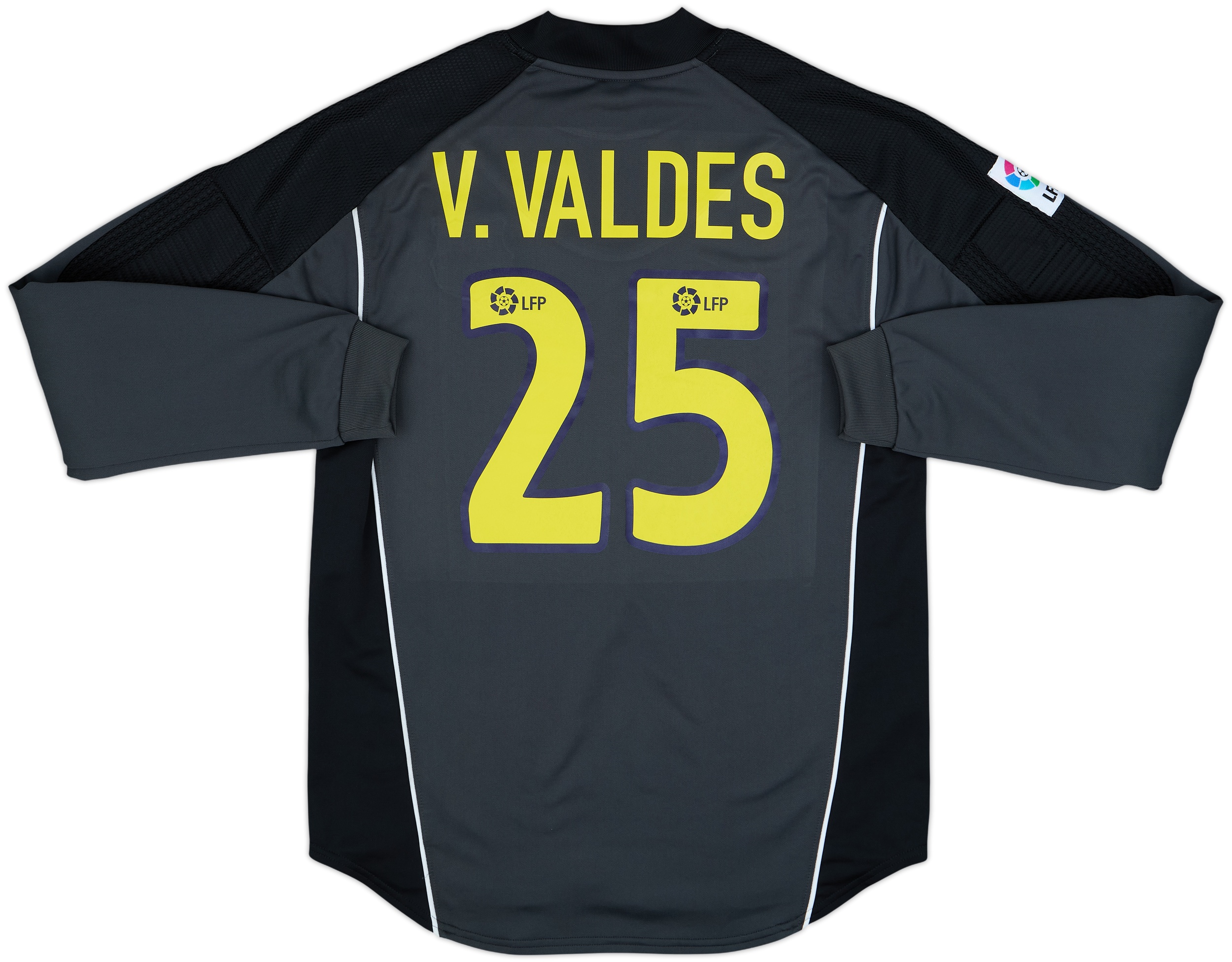 バルセロナ　GKユニフォーム　V. Valdes 1 2003-04 Barcelona GK Shirt V.Valdes #25 - 10/10 - (M)