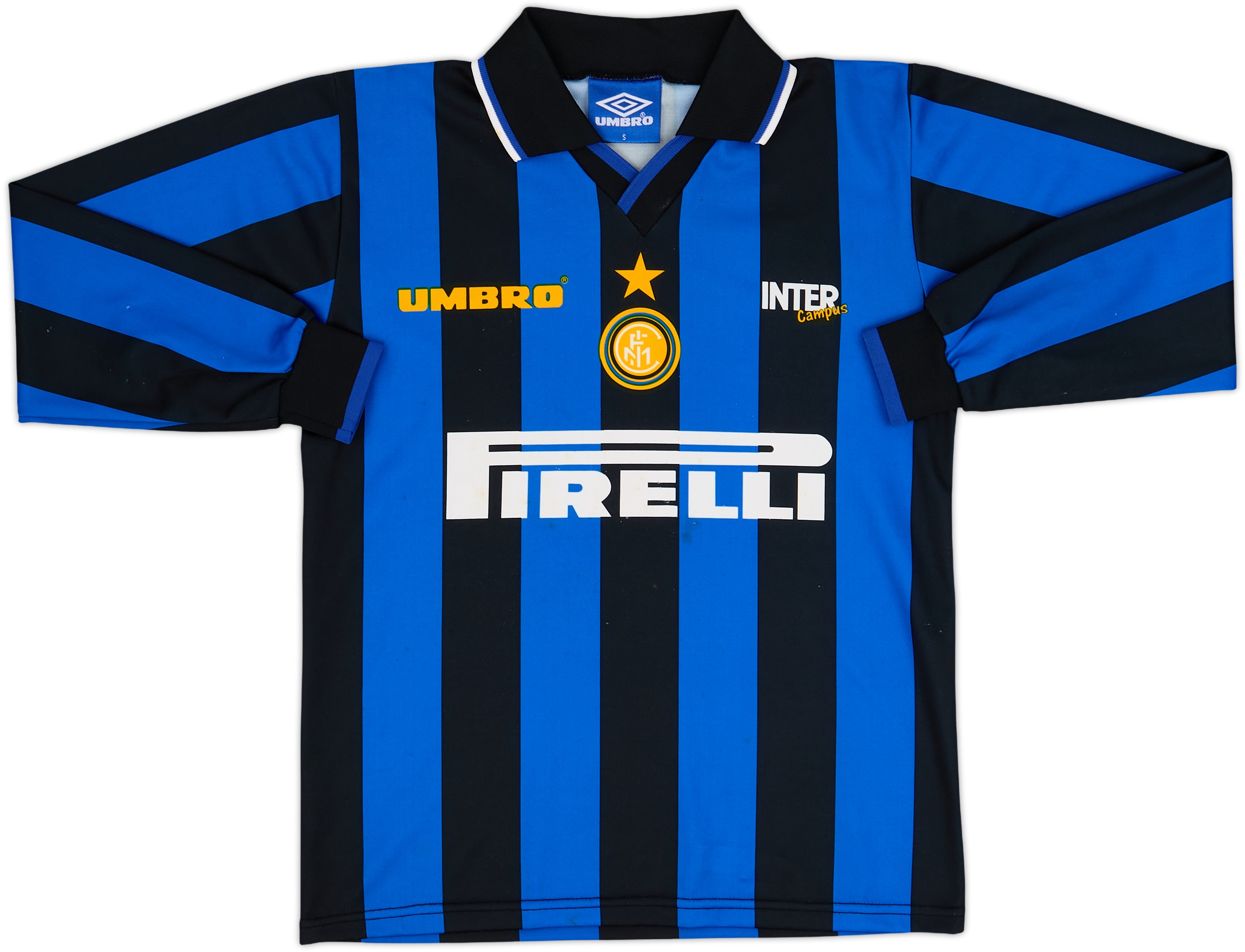 1997-98 Inter Milan 'Inter Campus' Home L/S Shirt - 6/10 - (S)