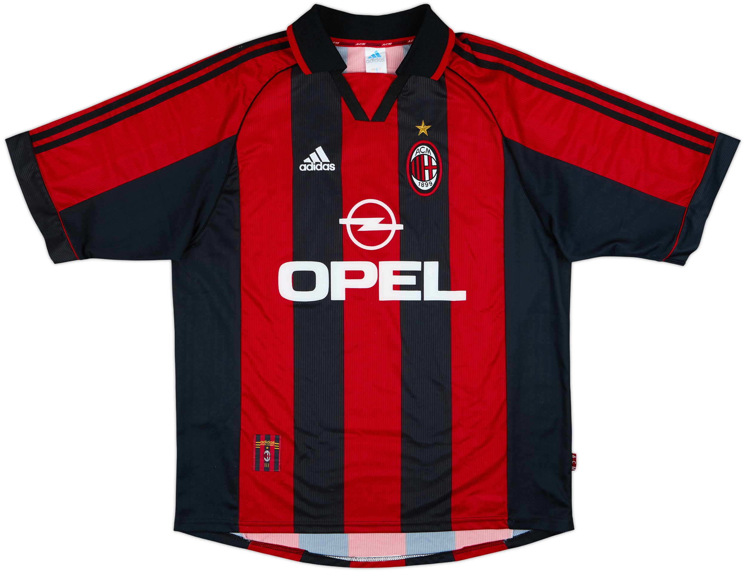 1998-00 AC Milan Home Shirt Albertini #4 - 5/10 - (XL)