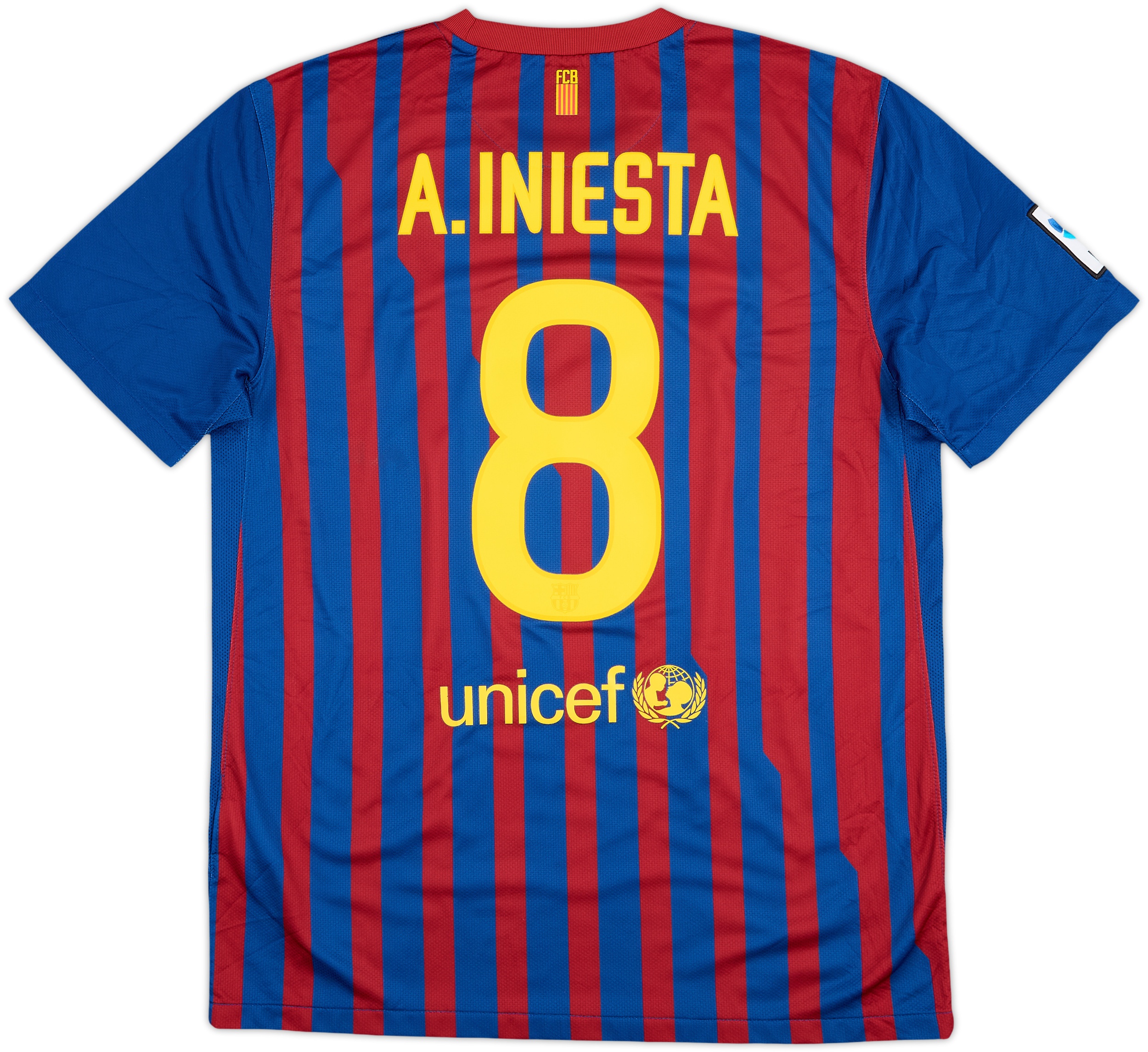 2011-12 Barcelona Home Shirt A.Iniesta #8 - 6/10 - (L)