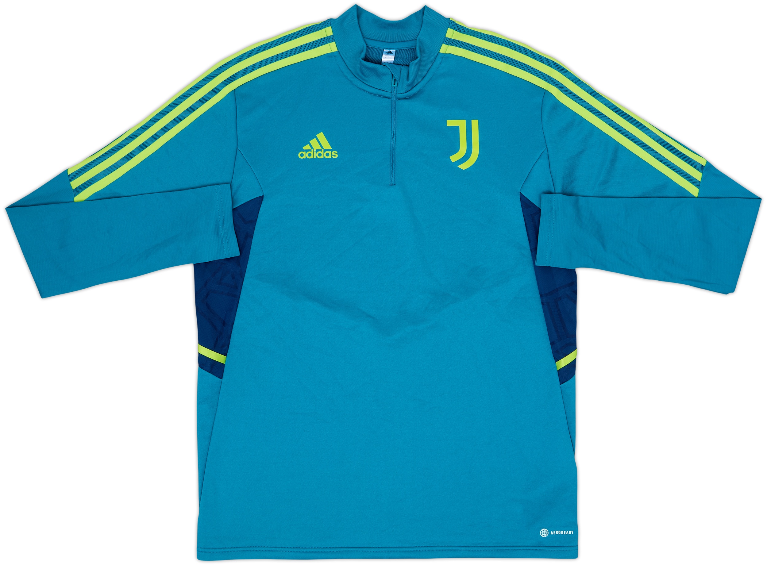 2022-23 Juventus adidas 1/4 Zip Drill Top - 10/10 - (L)