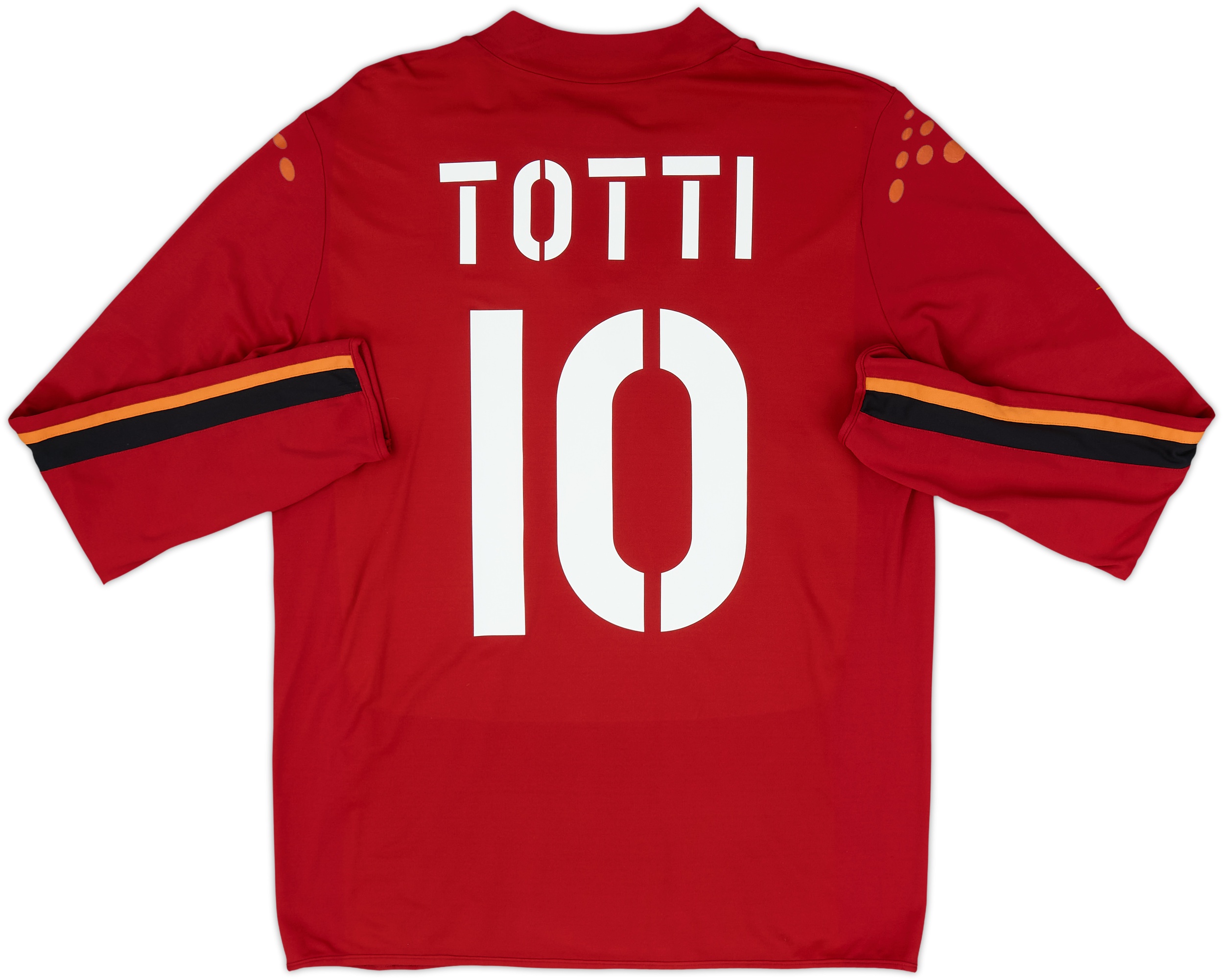 2003-04 Roma Home L/S Shirt Totti #10 - 6/10 - (XL)