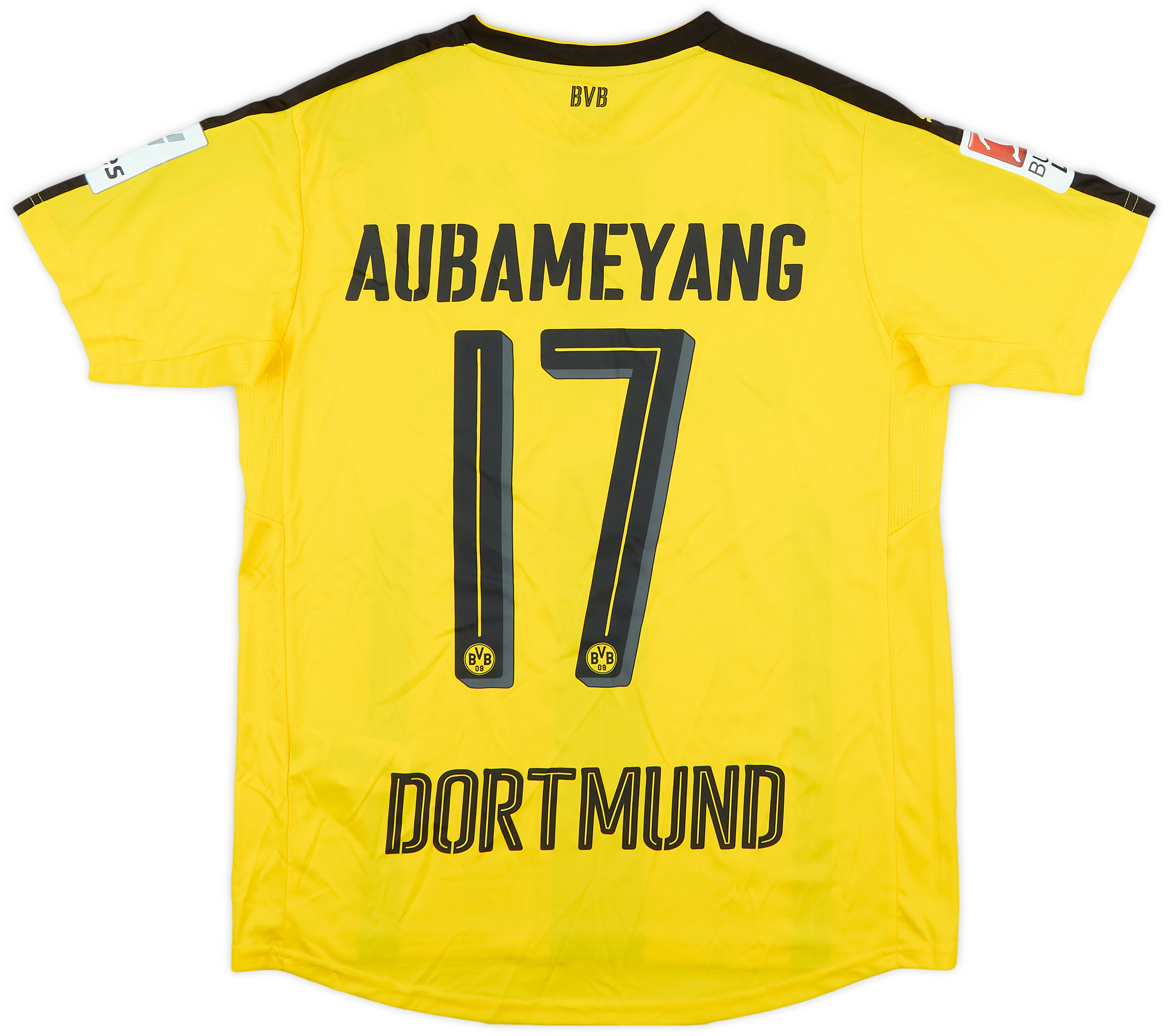 Maillot De Foot Domicile Borussia Dortmund 2014-2015 – AUBAMEYANG #17 – Homme