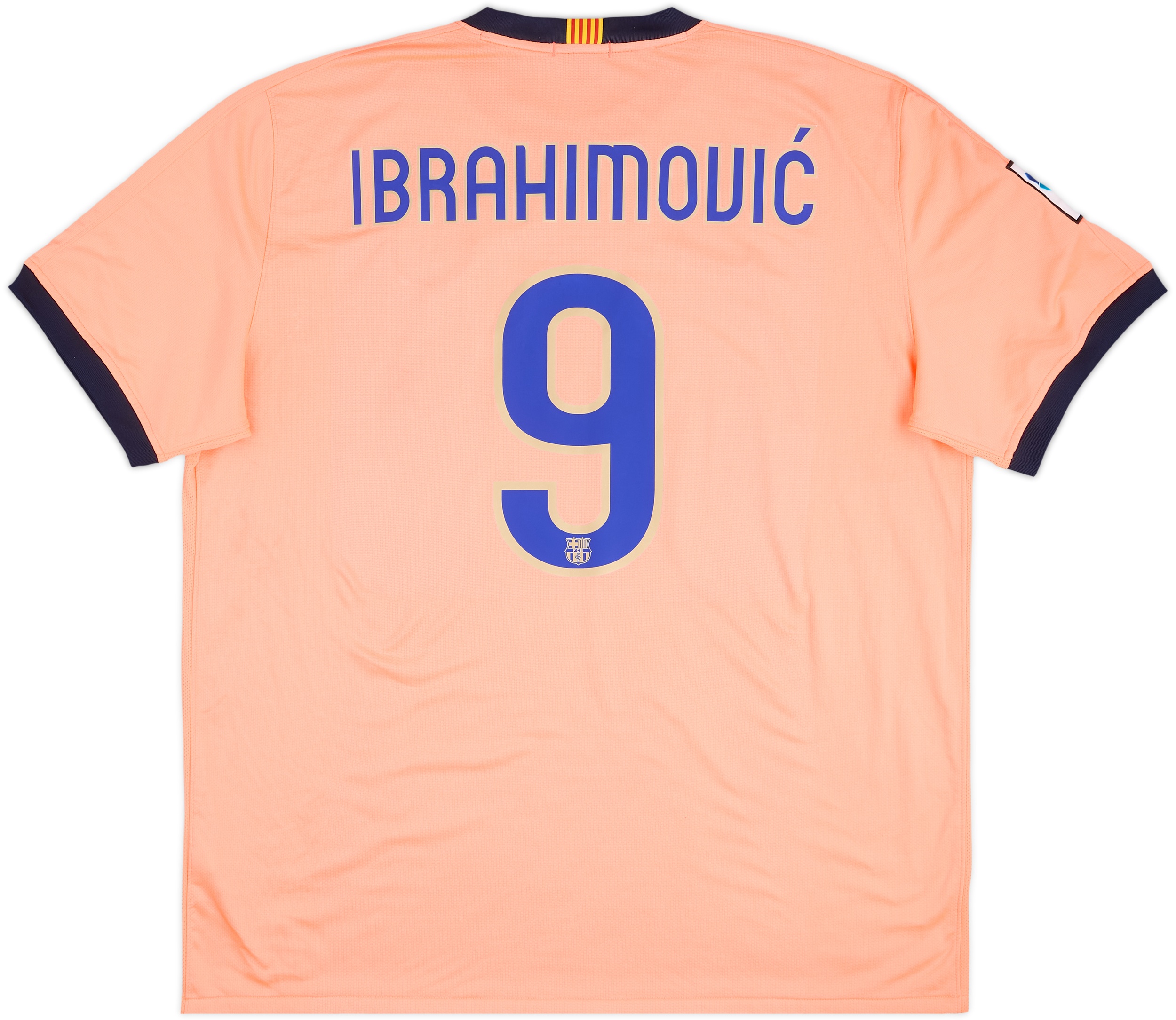 2009-10 Barcelona Away Shirt Ibrahimovic #9 - 9/10 - (XXL)