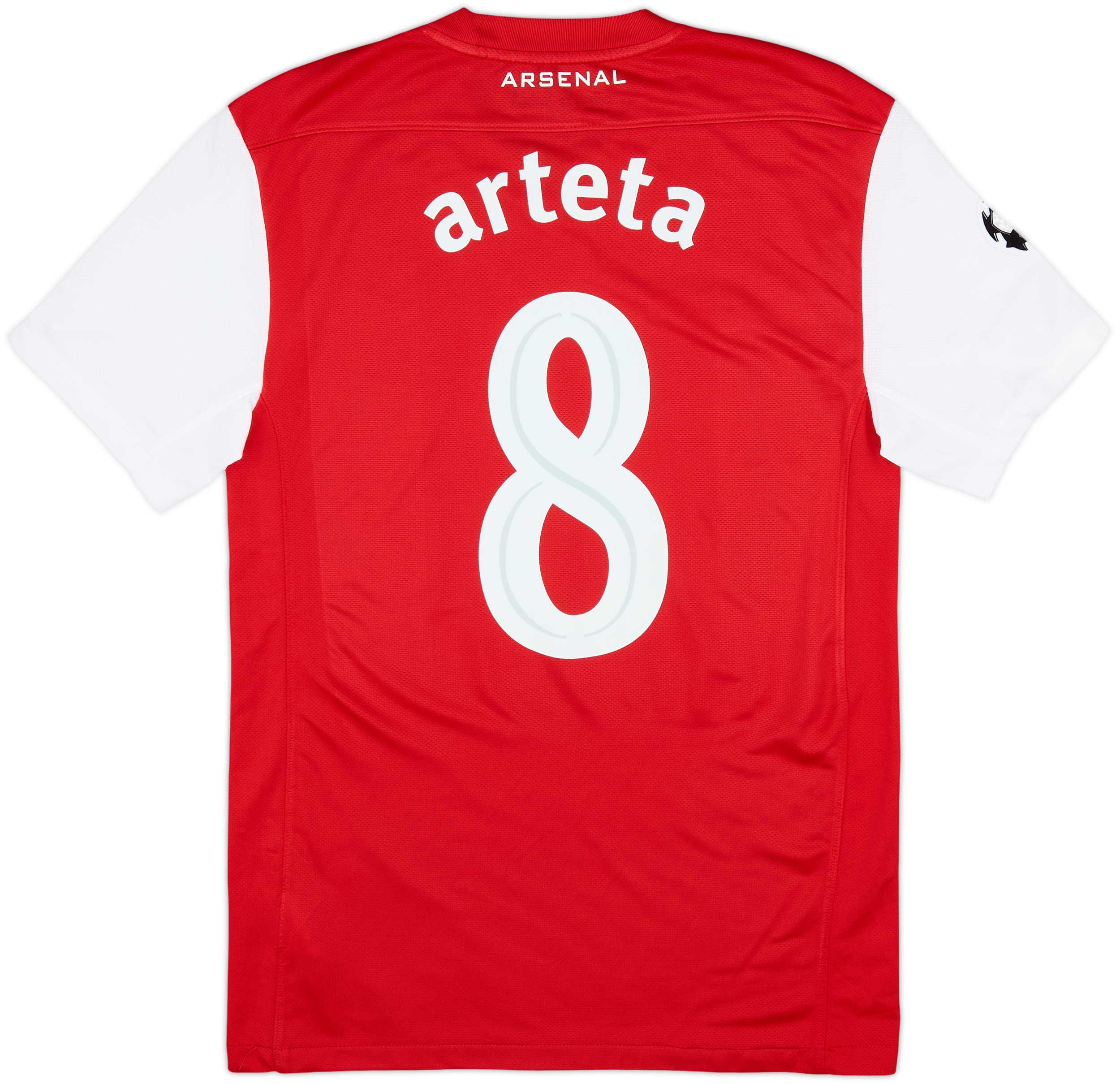2011-12 Arsenal Home Shirt Arteta #8 - 7/10 - (S)