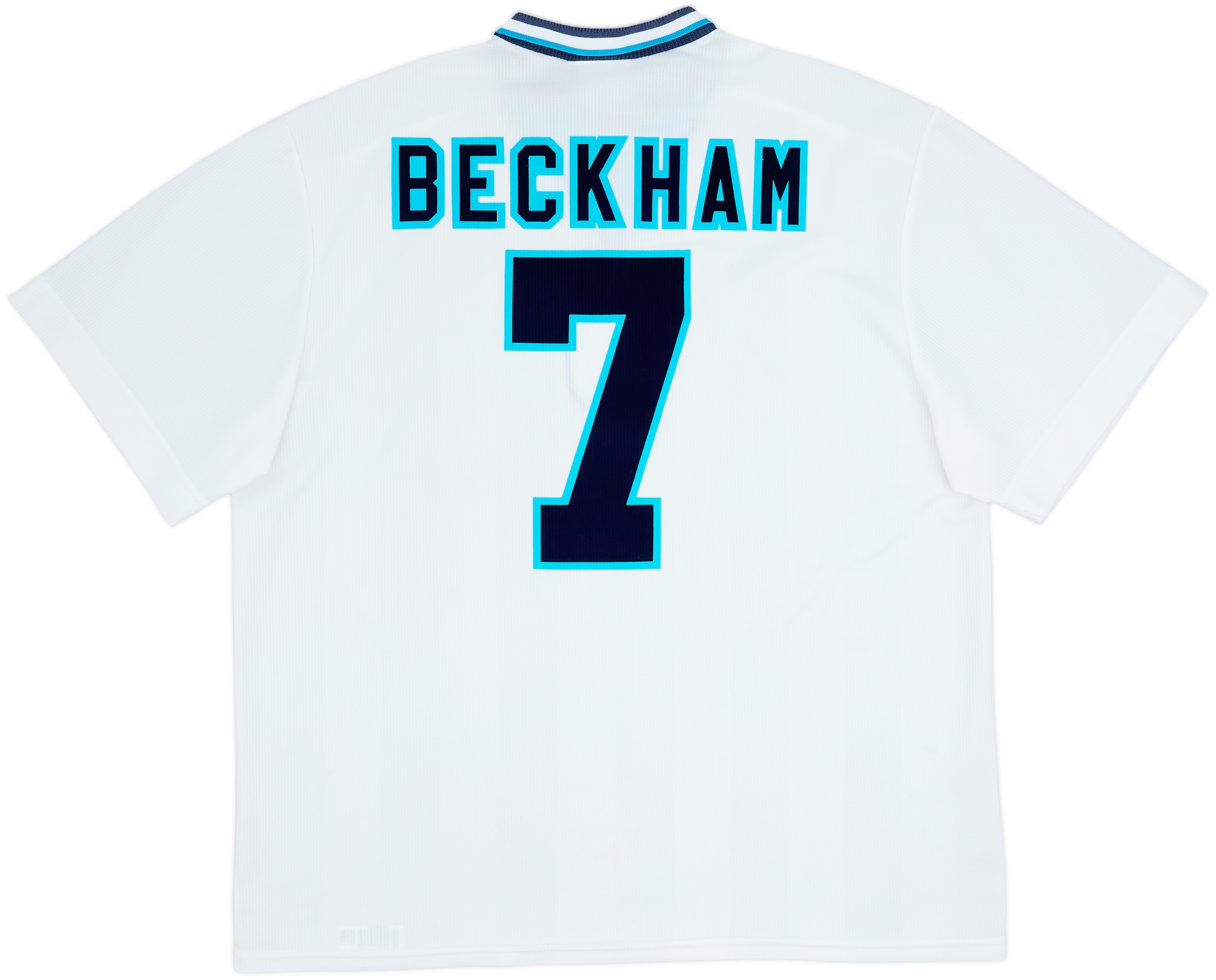 1995-97 England Home Shirt Beckham #7 - 5/10 - (XXL)